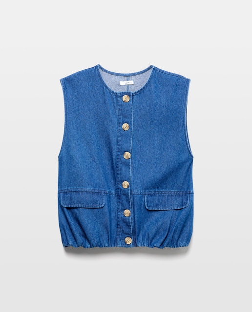 Imagen 0 de Chaleco de mujer denim