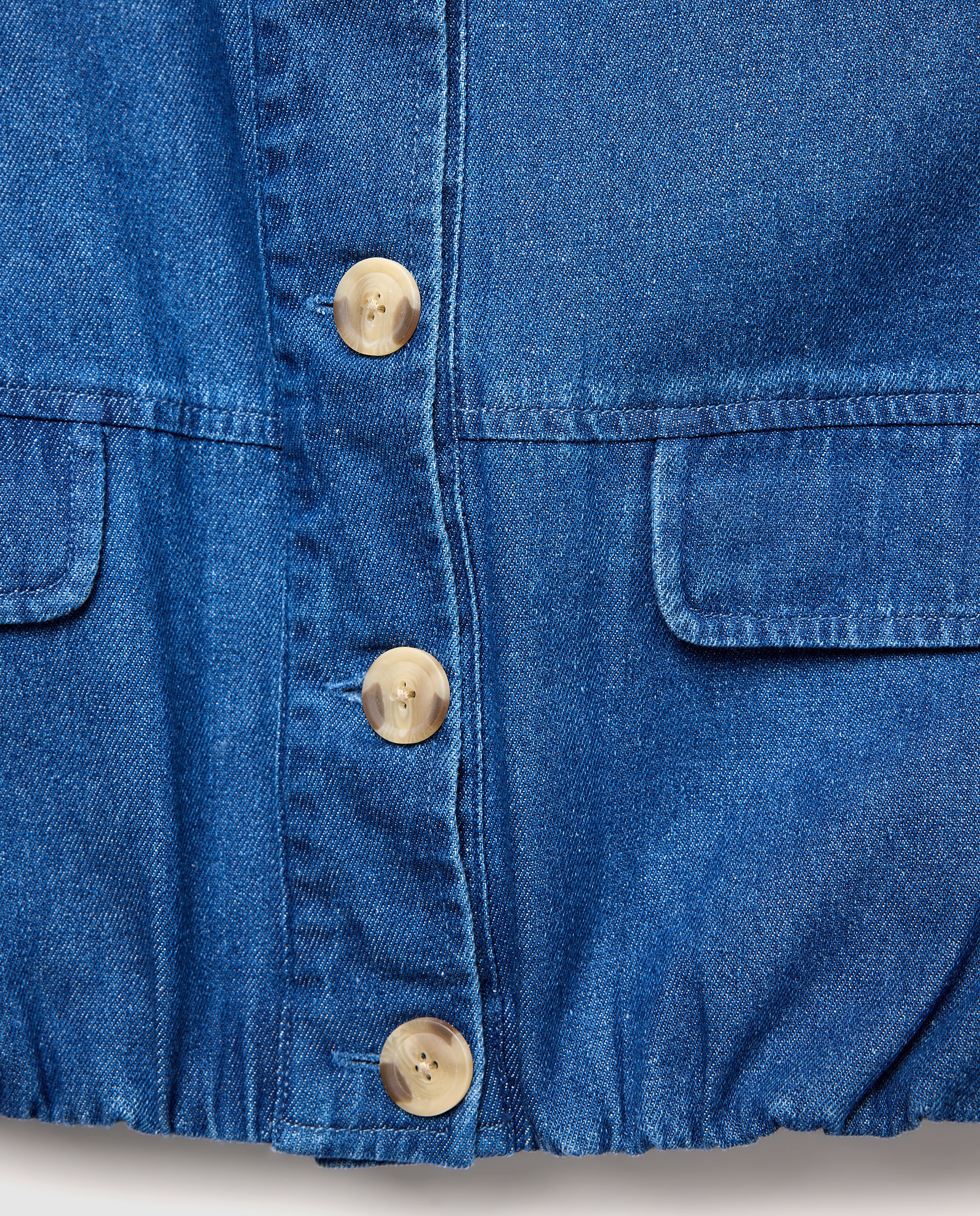 Chaleco de mujer denim Azul pálido-2