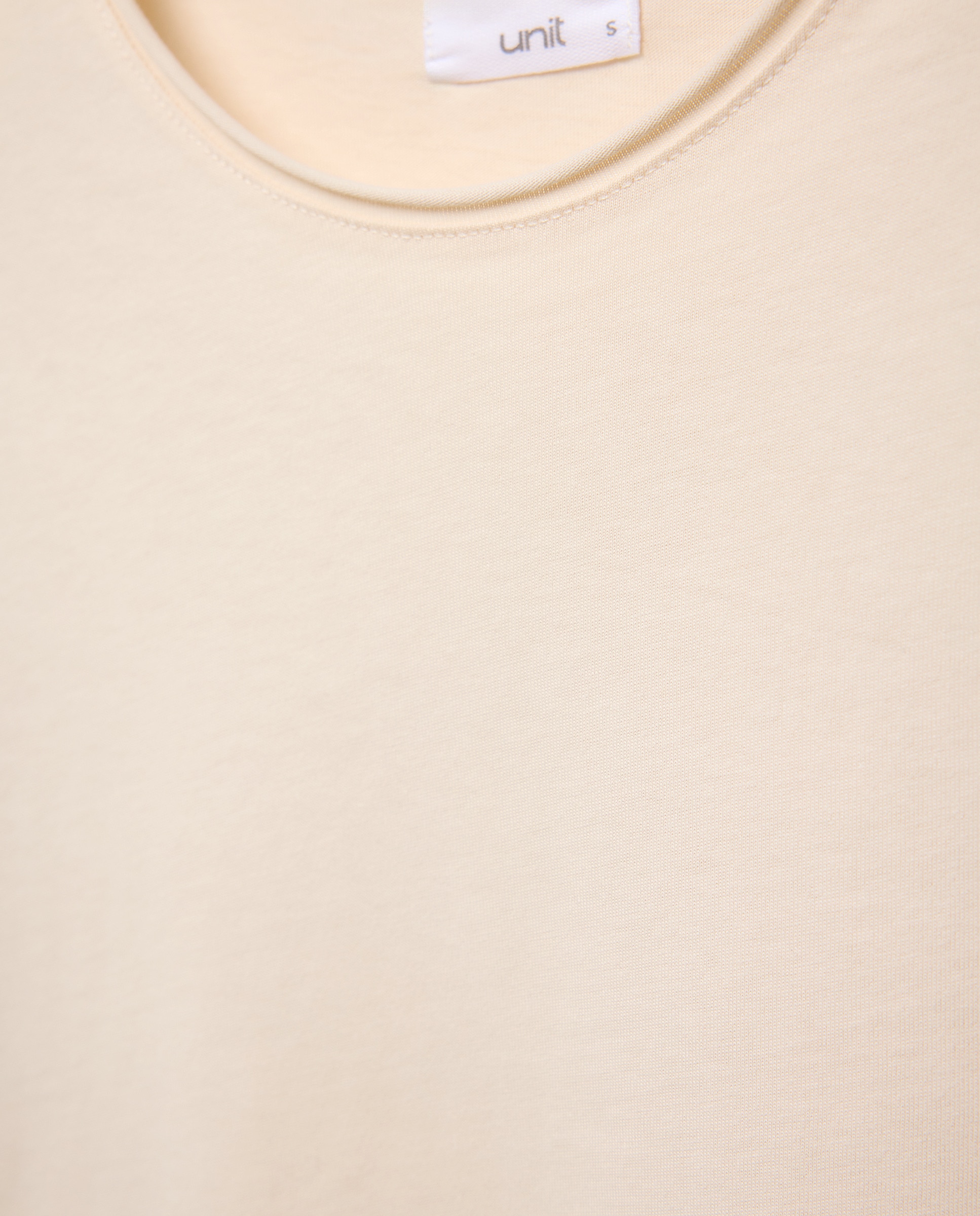 Camiseta básica de mujer cuello caja 120 Crudo-5