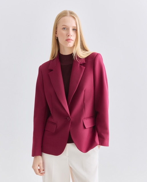 Imagen 0 de Chaqueta de mujer lisa manga larga