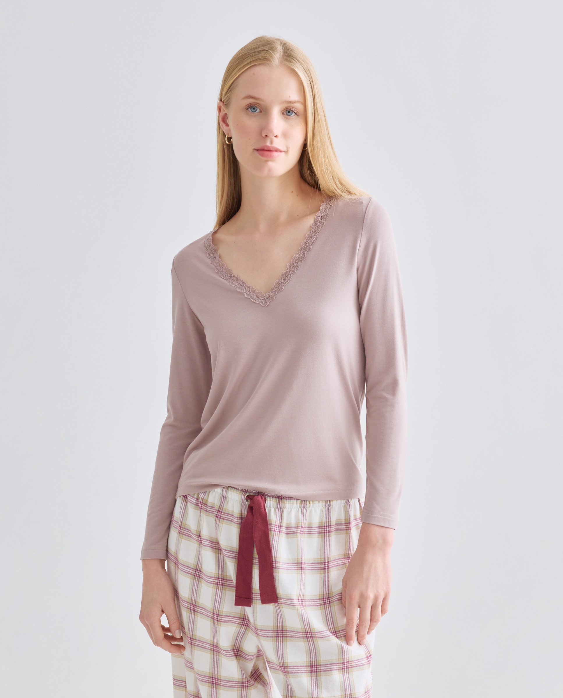 Imagen 0 de Camiseta mujer lace manga larga