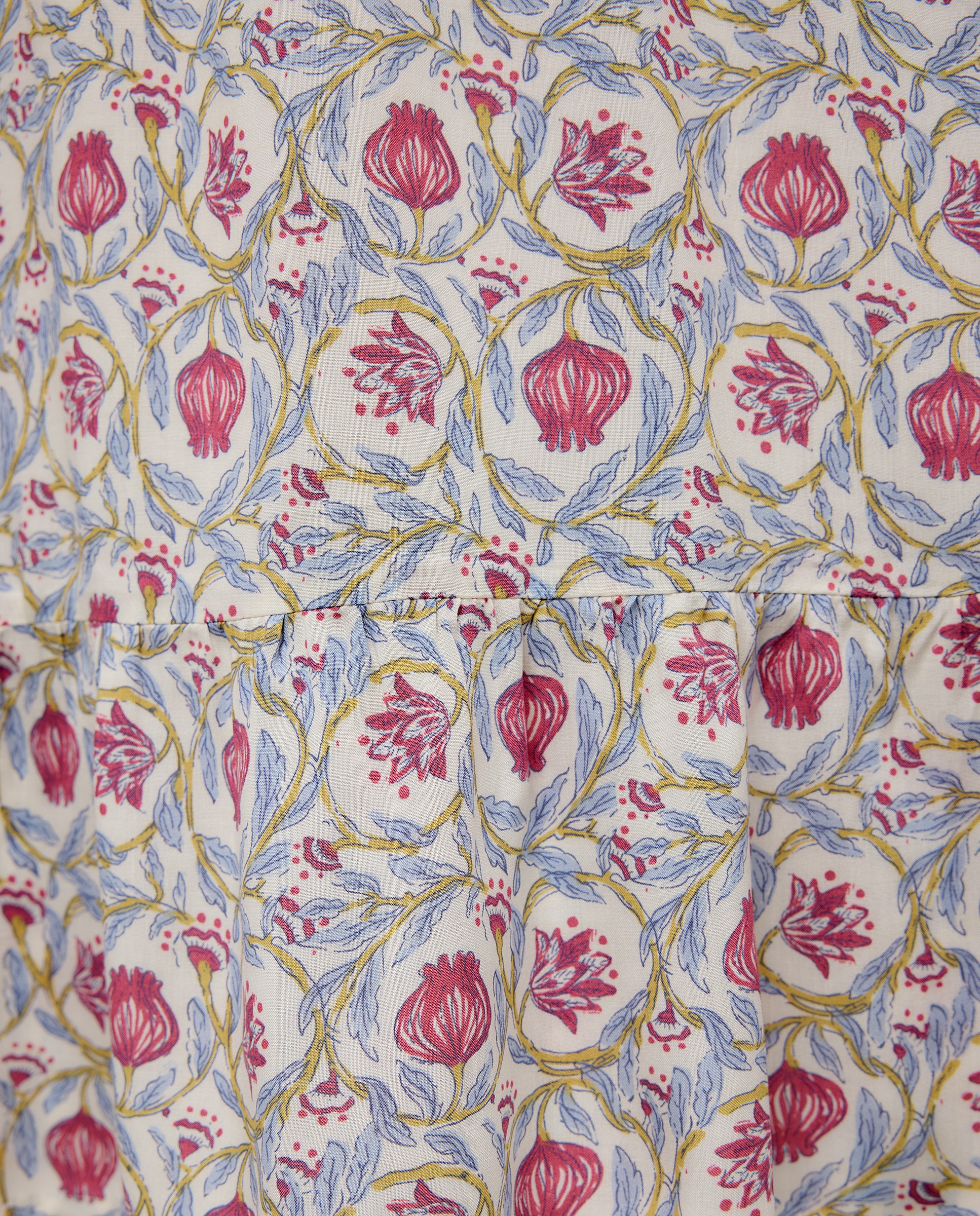 Camisón mujer estampado cuello redondo 600 Rojo-4