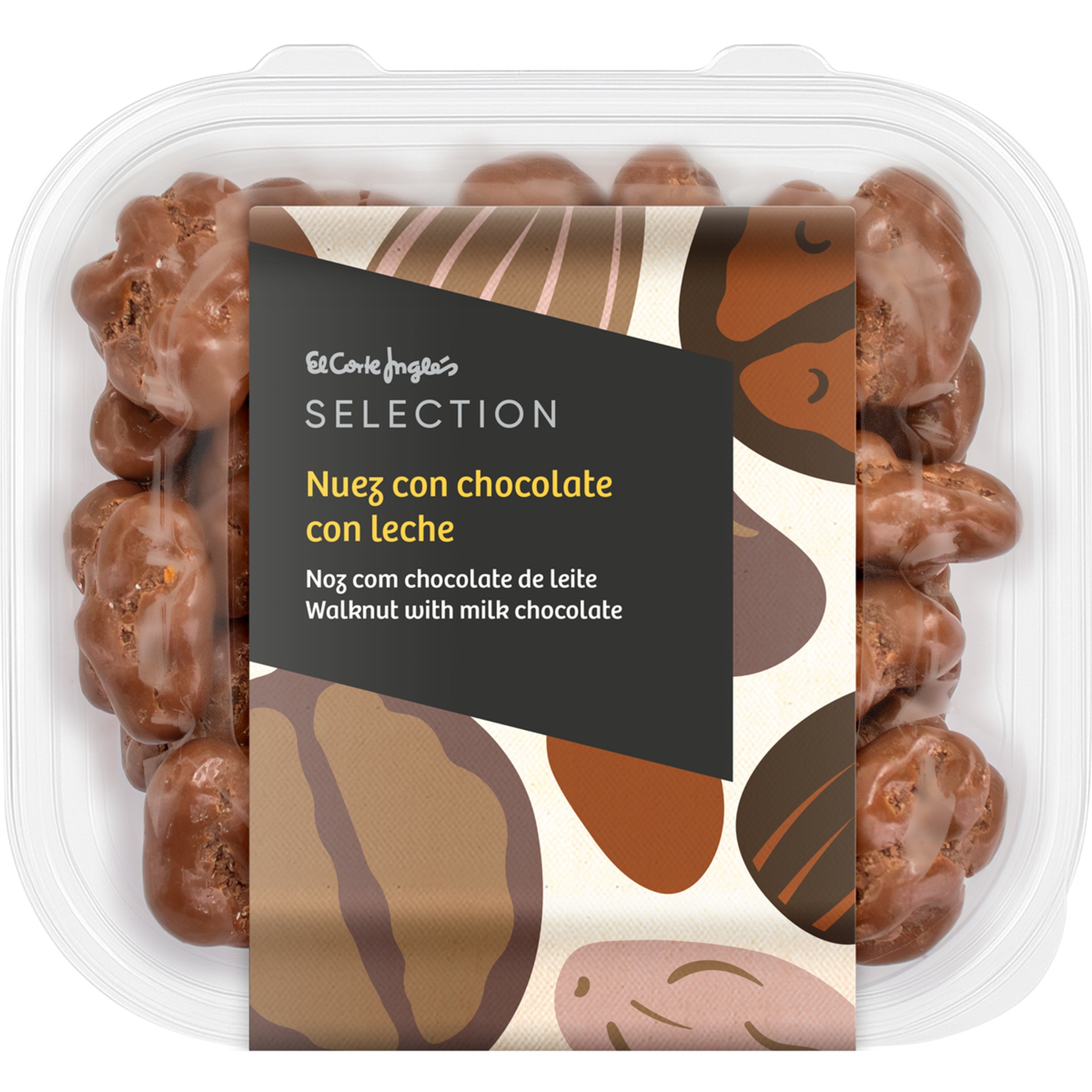 nueces con chocolate con leche tarrina 200 g