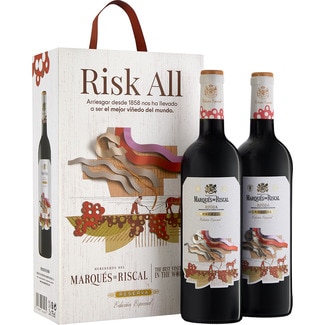 vino tinto reserva DOCa Rioja Edición Especial Risk All caja 2 botellas 75 cl - Marques De Riscal