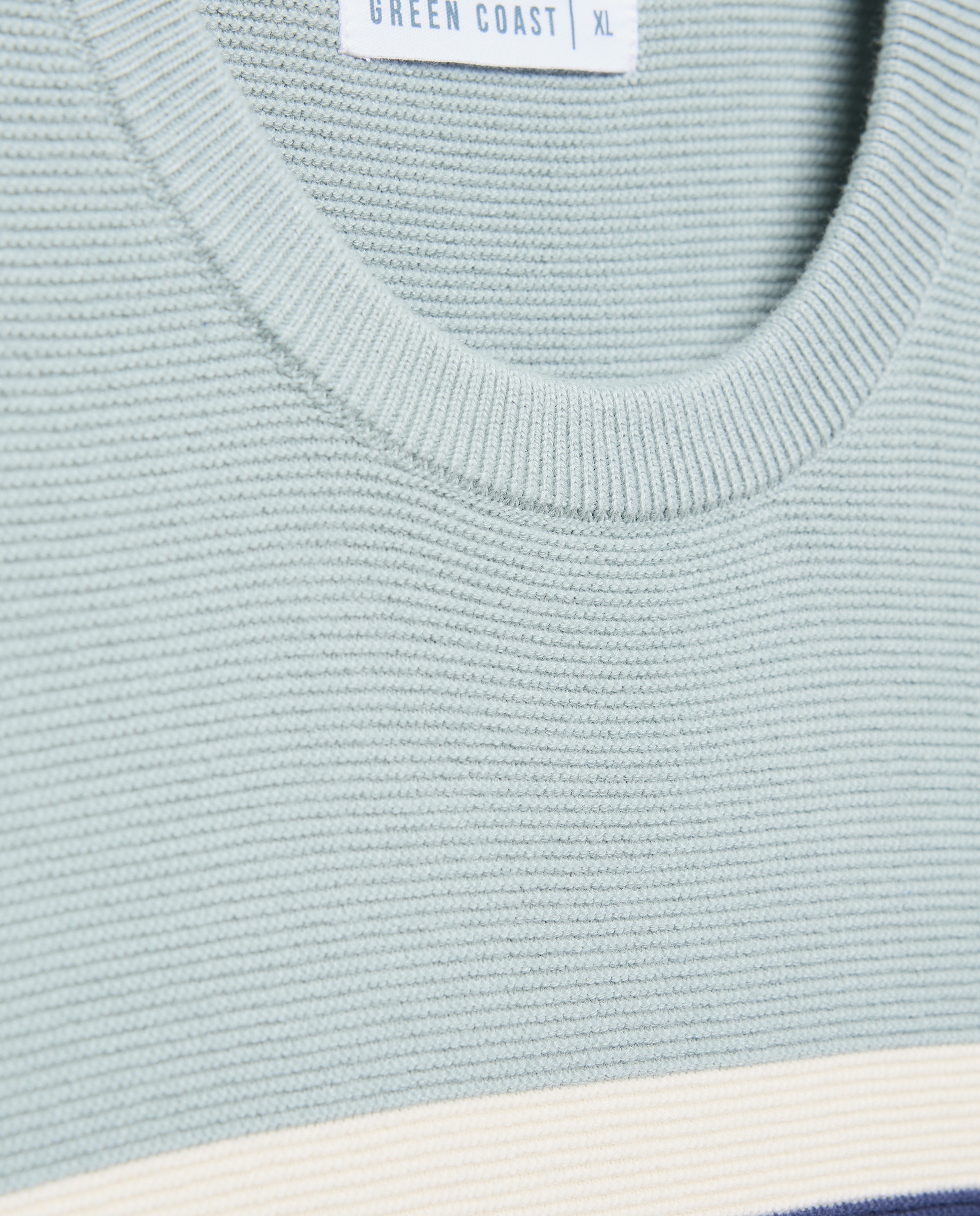 Camisola de Malha com Estrutura e Estampado Localizado no Peito Azul-marinho-7