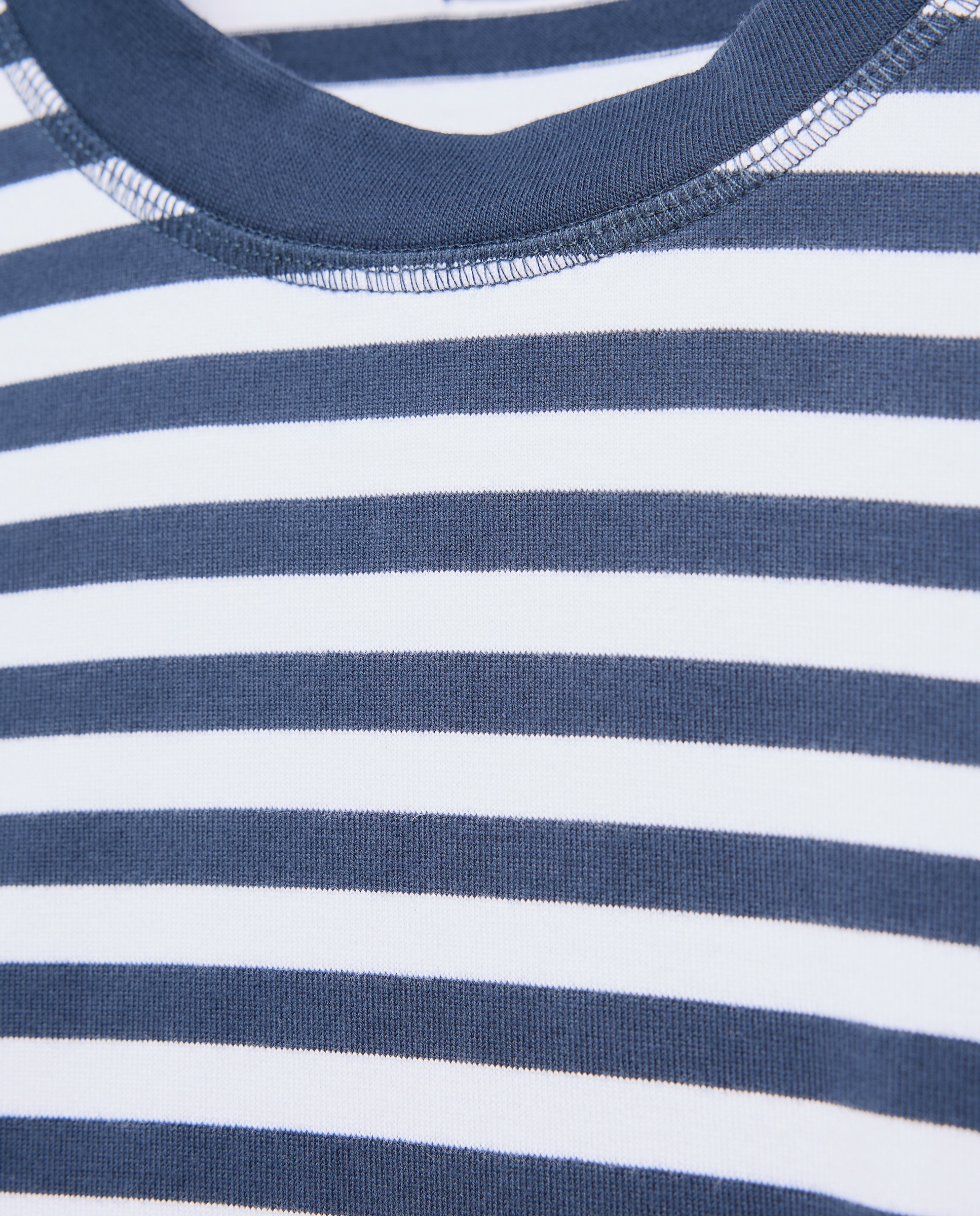 Camisola de Manga Comprida com Risca de Marinheiro Azul-marinho-6