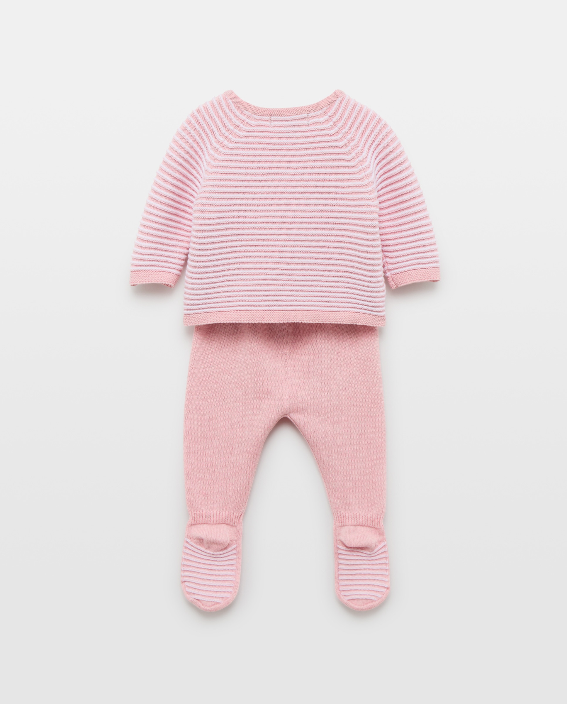 Conjunto de 2 piezas tricot con bolsillos arriba de bebé - Coconut El Corte Inglés - Rosa Rosa-2