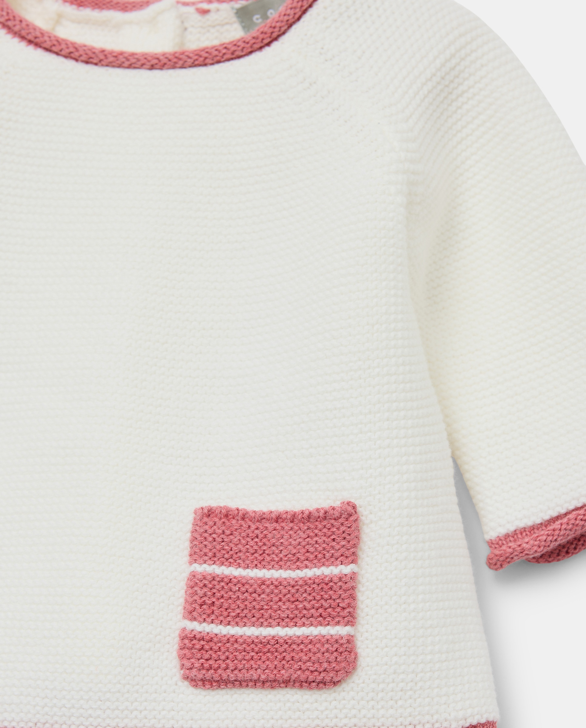 Conjunto de 2 Peças de Tricot Liso de Bebé com Manga Comprida e Dois Bolsos Coconut El Corte Inglés Multicolor-4
