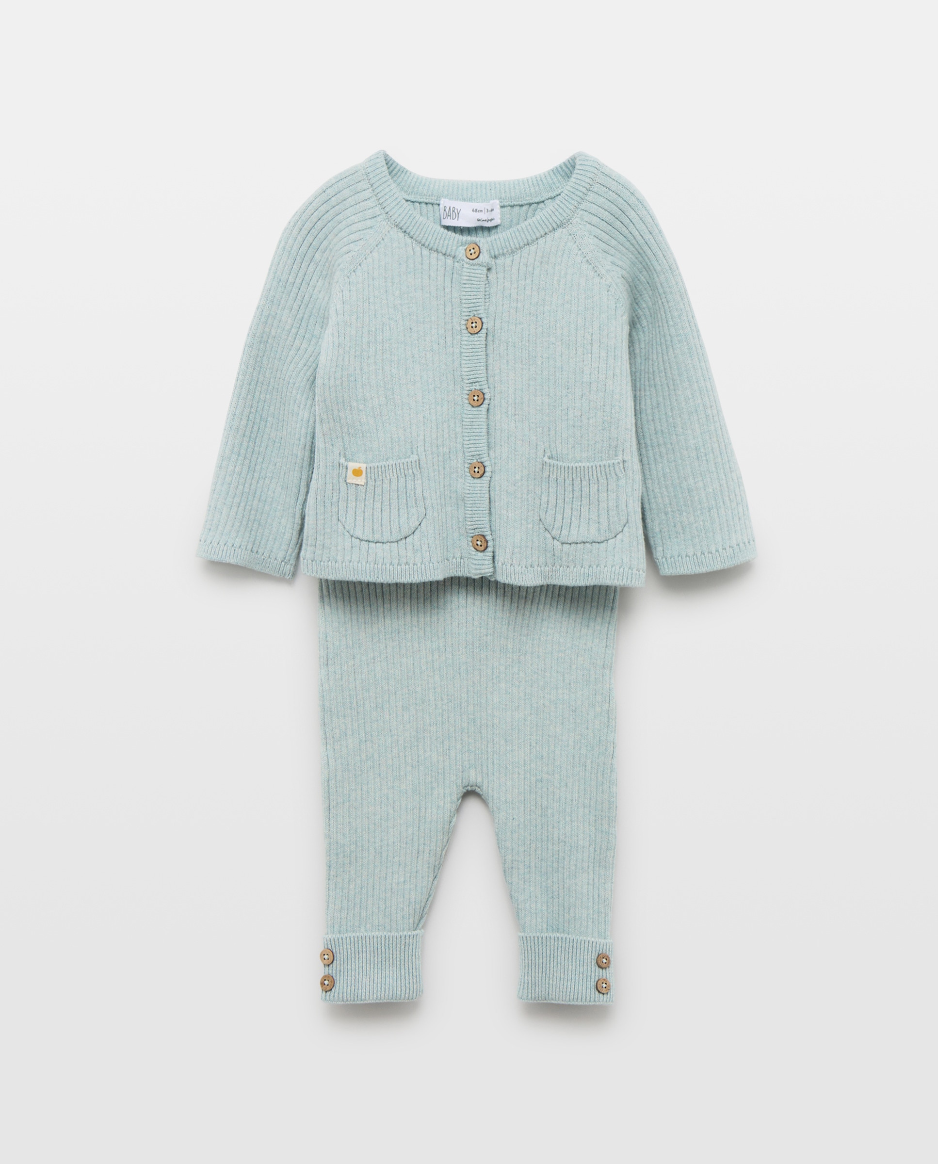 Imagen 0 de Conjunto 2 piezas tricot chaqueta de bebé