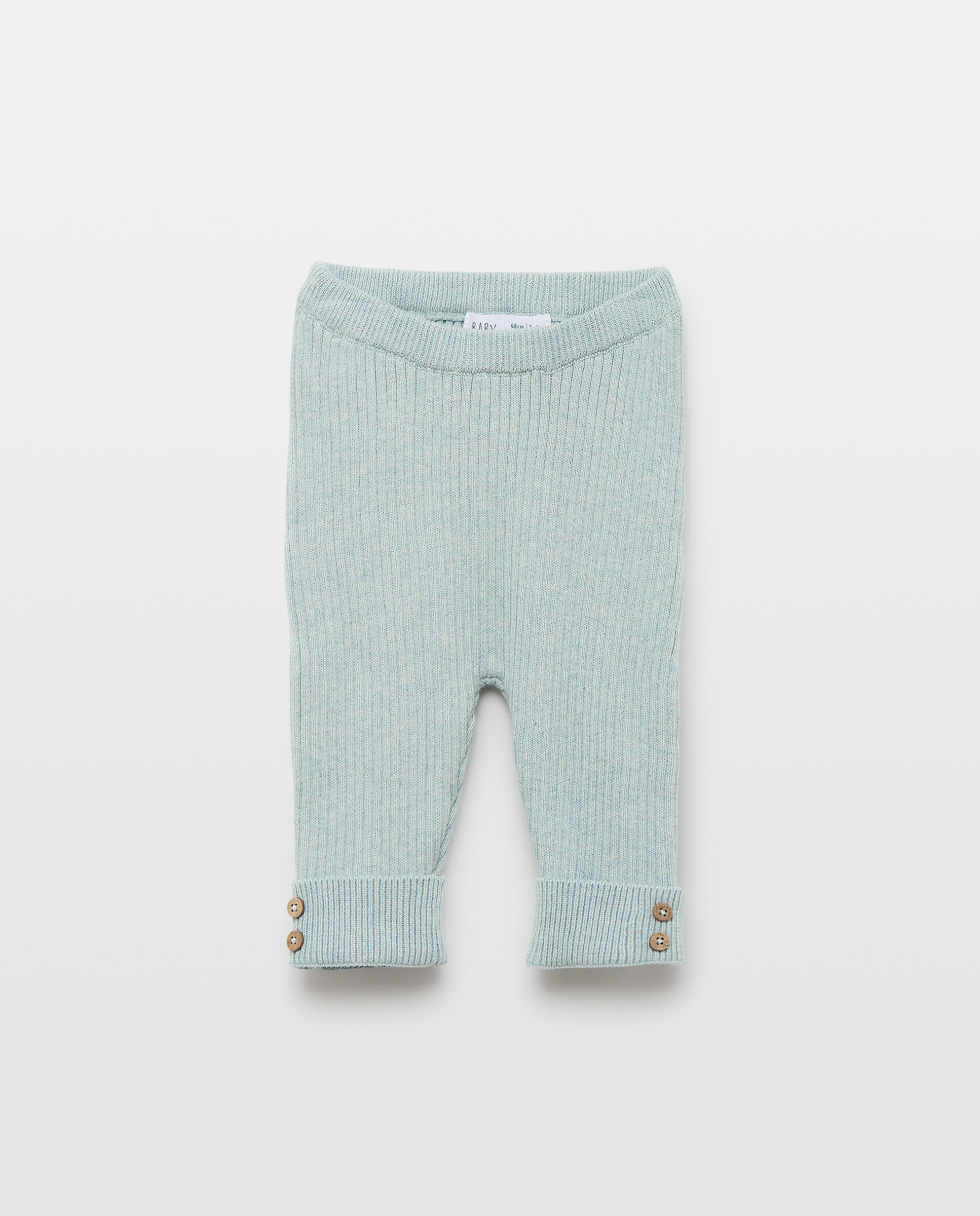 Conjunto de 2 Peças de Tricot de Bebé com Casaco Verde-3