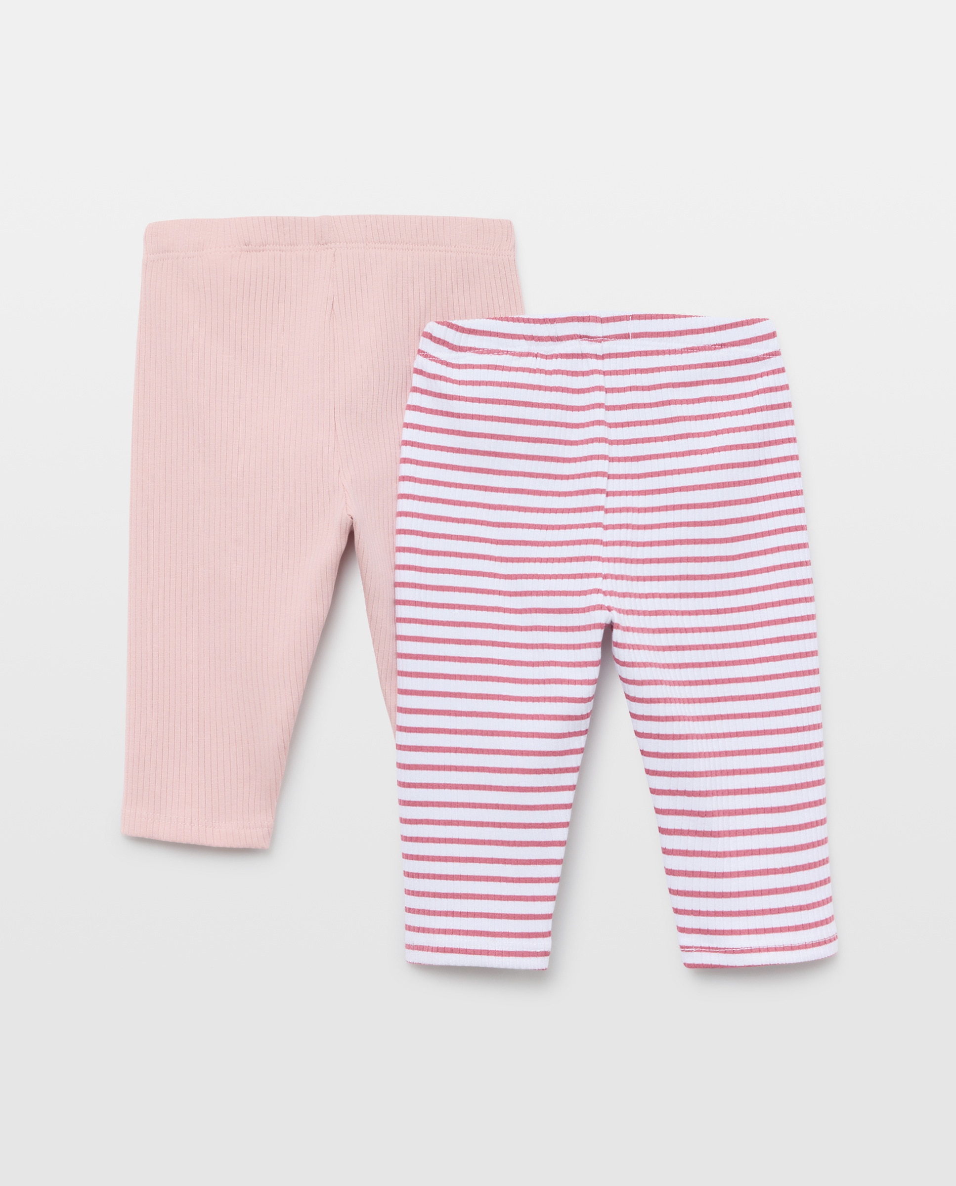 Pack de Leggings Lisas de Bebé Baby El Corte Inglés 230 Rosa Escuro-2