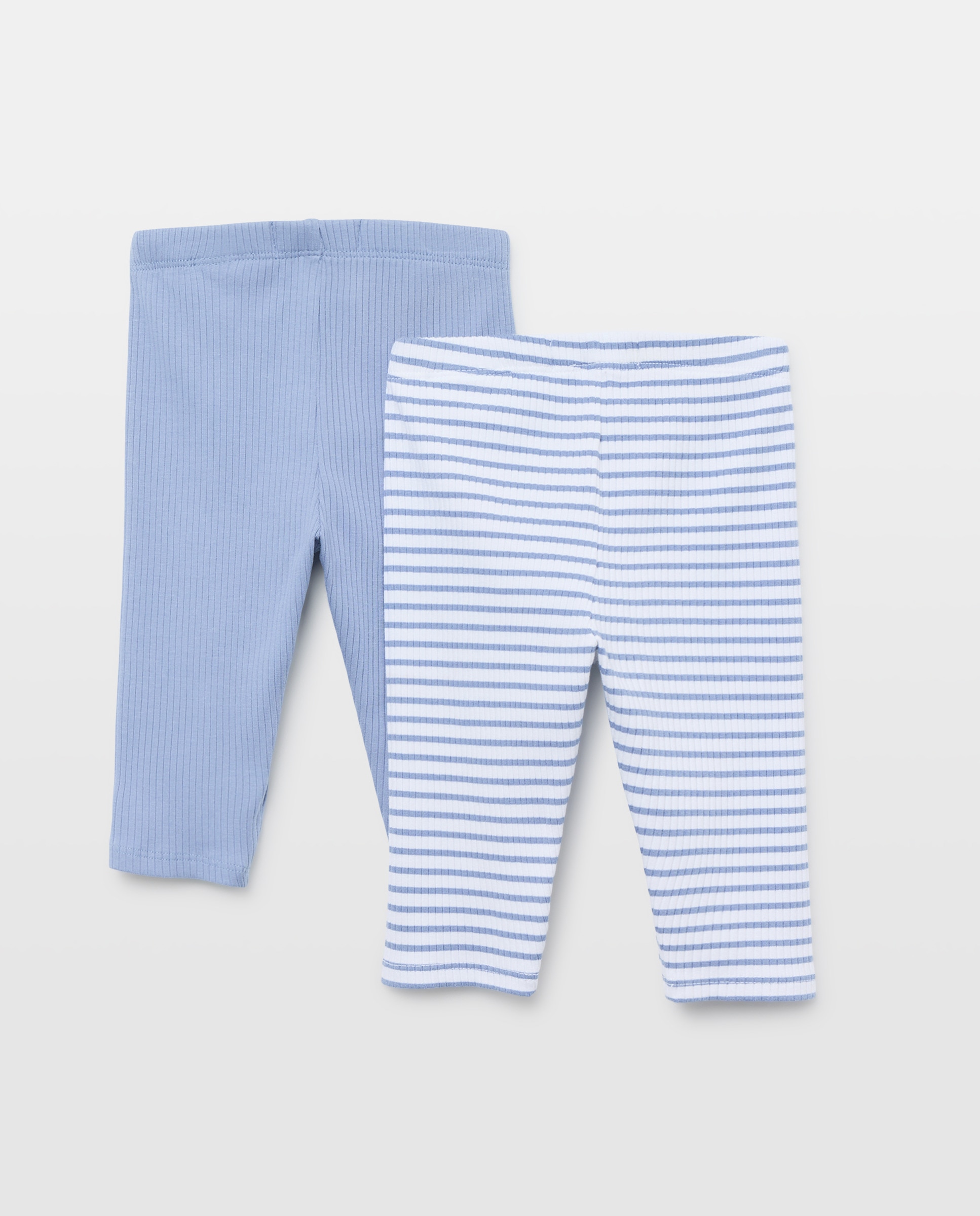 Pack de Leggings Lisas de Bebé Baby El Corte Inglés 430 Azul Escuro-2