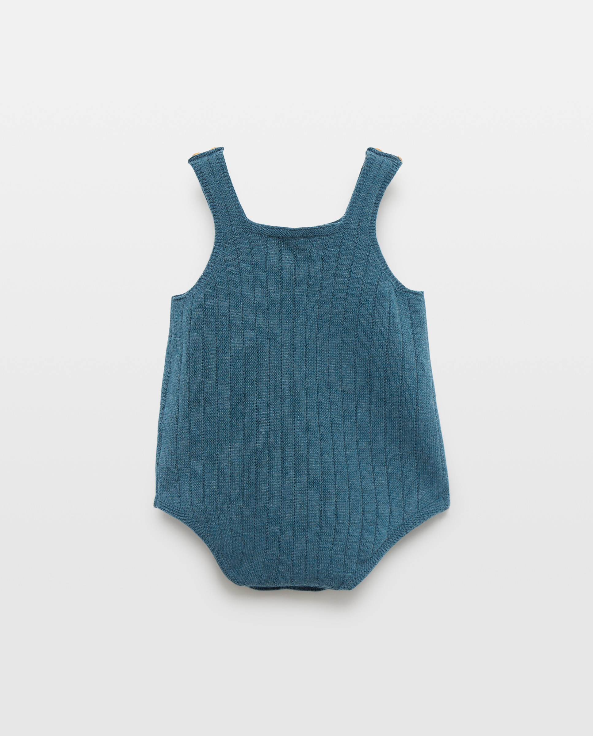 Jardineiras Tipo Calções de Tricot de Bebé 530 Verde Escuro-2