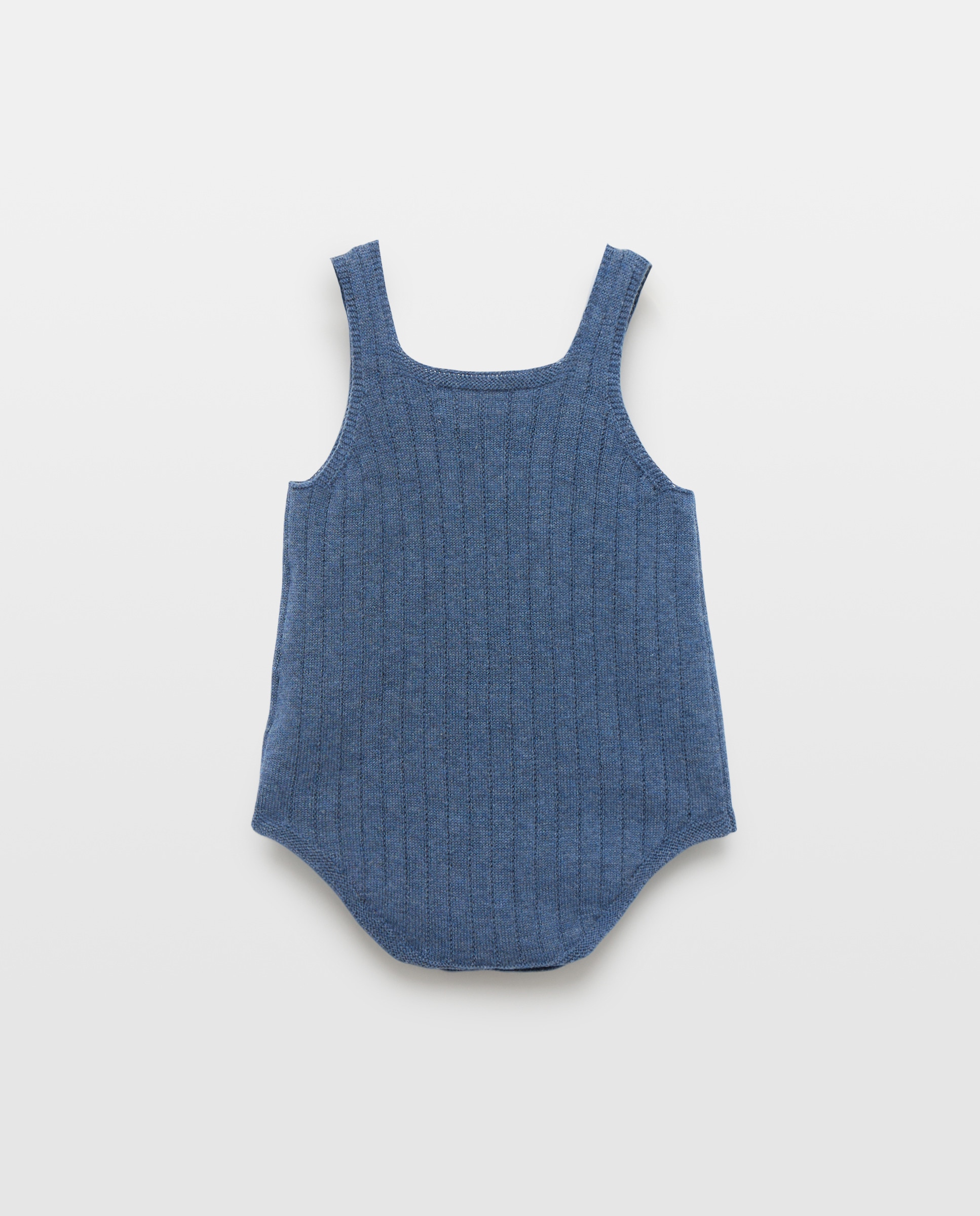 Jardineiras Tipo Calções de Tricot de Bebé Baby El Corte Inglés 430 Azul Escuro-2