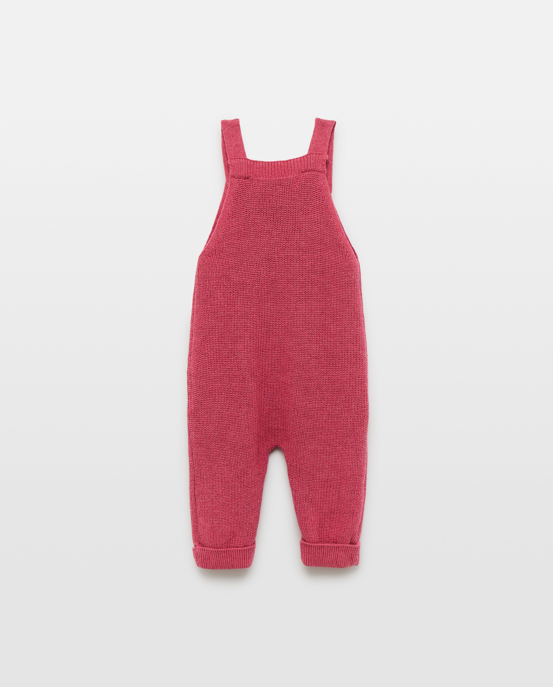 Jardineiras de Tricot de Bebé Baby El Corte Inglés 230 Rosa Escuro-2