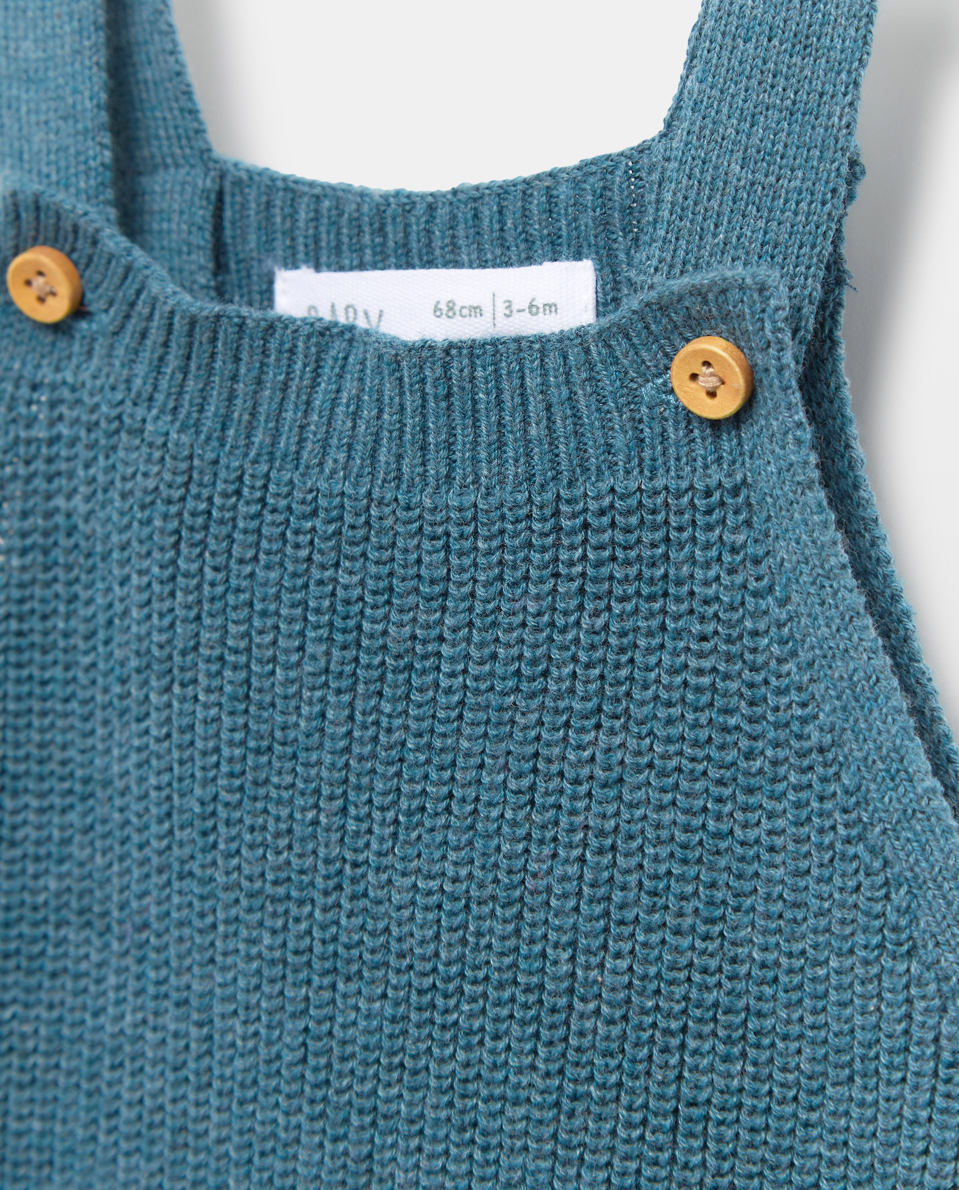 Jardineiras de Tricot de Bebé Baby El Corte Inglés 530 Verde Escuro-3