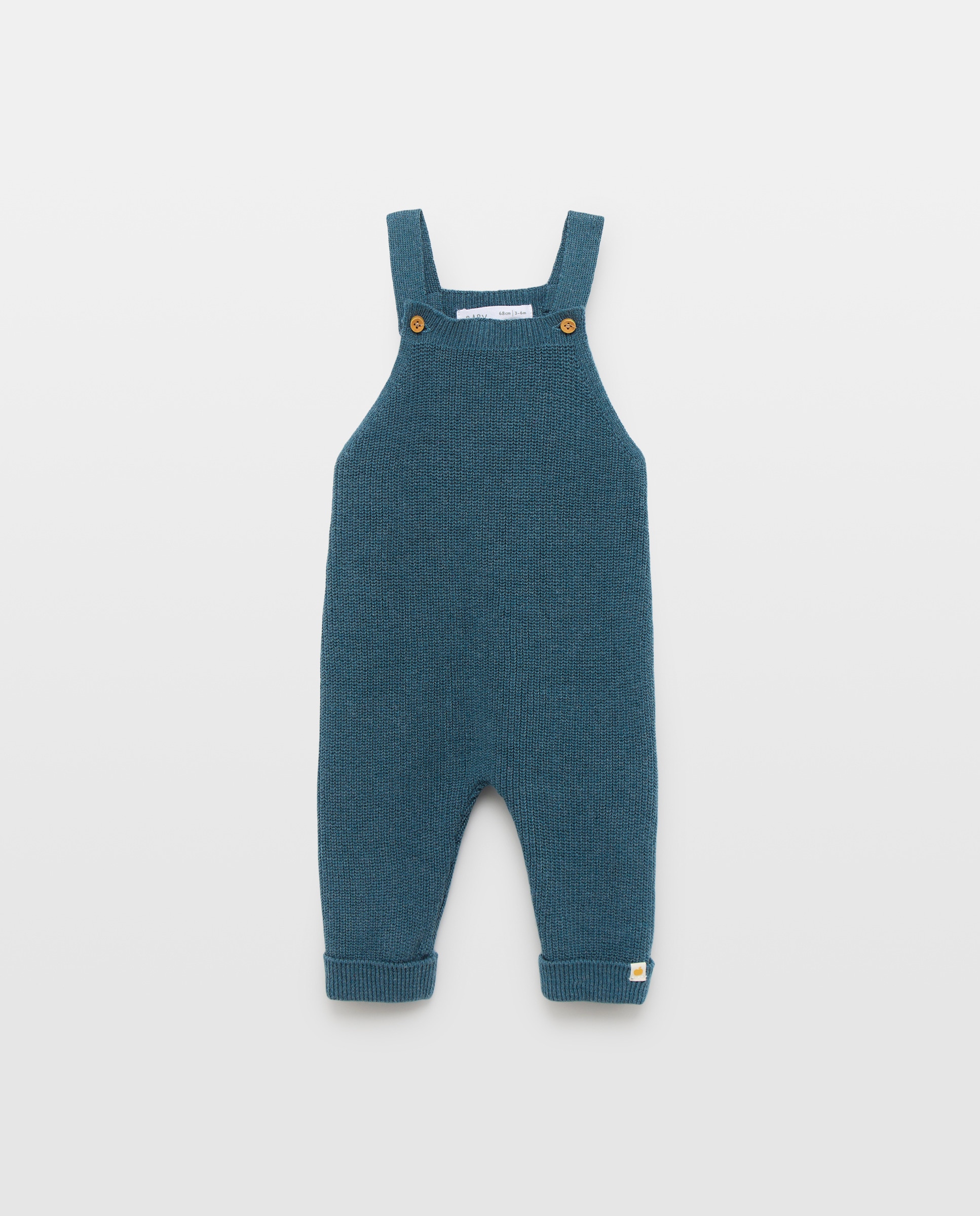 Jardineiras de Tricot de Bebé Baby El Corte Inglés 530 Verde Escuro-1