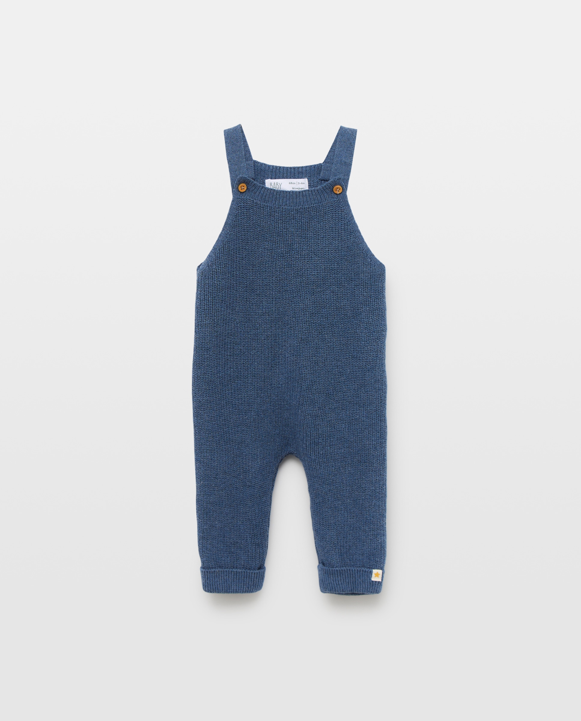 Jardineiras de Tricot de Bebé 430 Azul Escuro-1