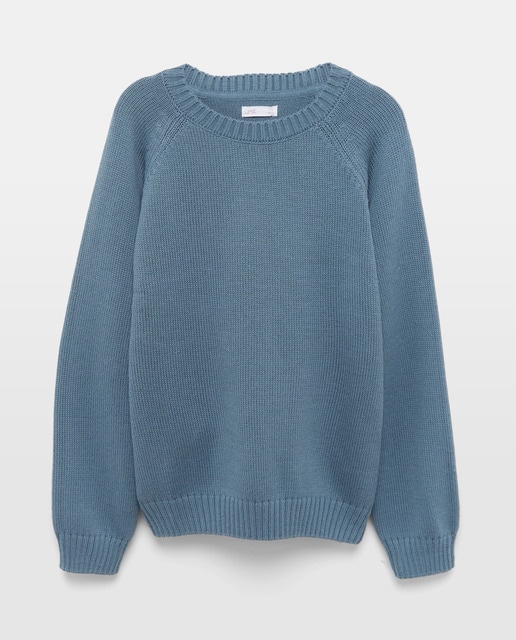 Imagen 0 de Jersey de niño cuello caja punto grueso liso