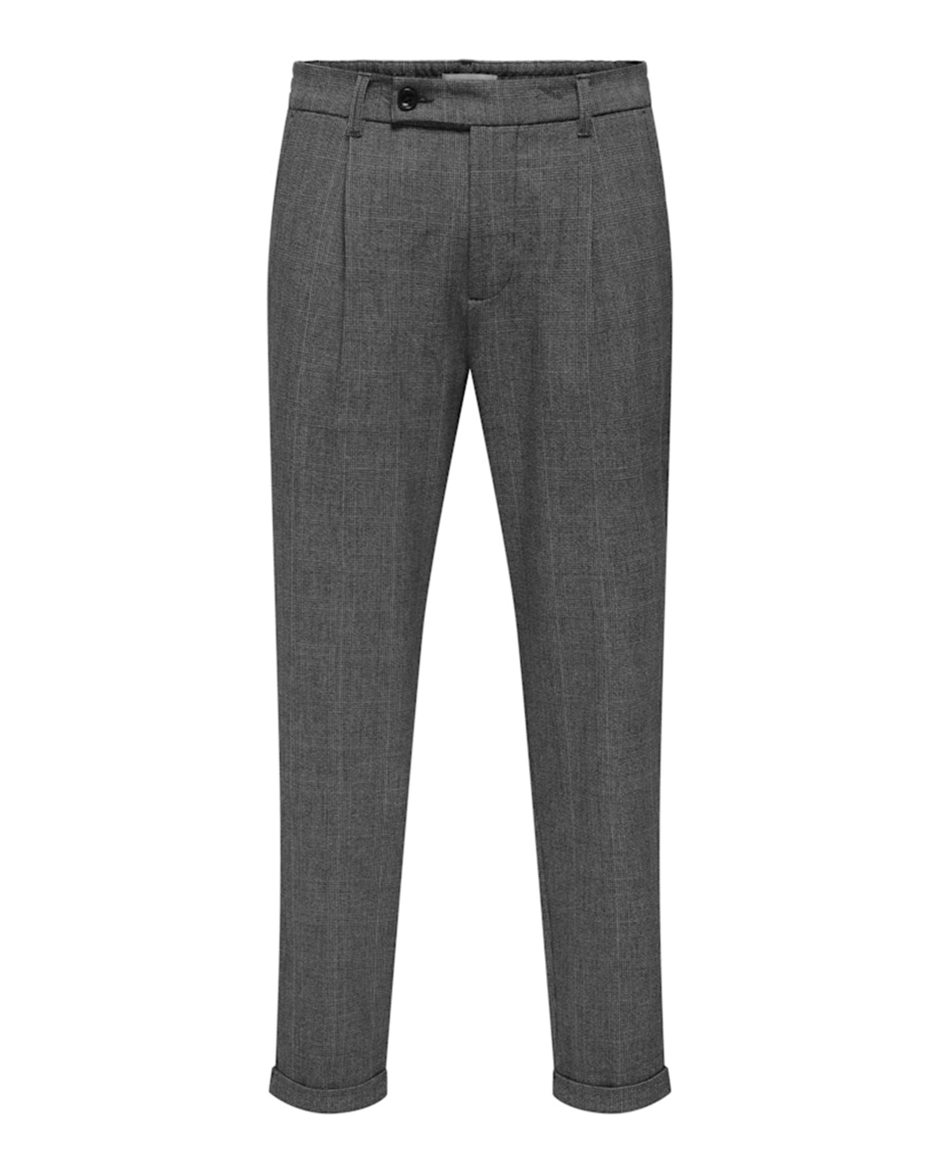 Calças Chino Tapered Fit Preto-1