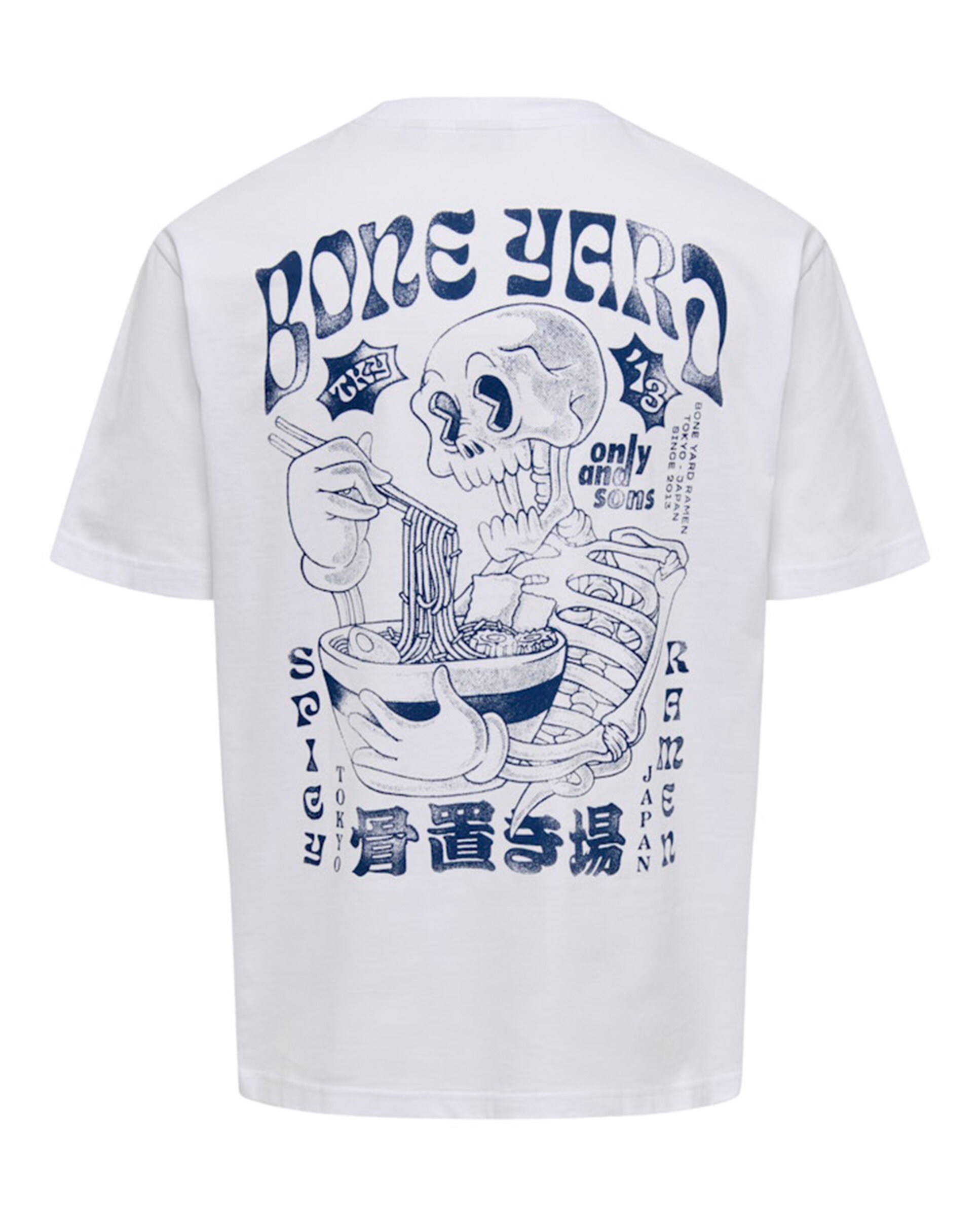 T-shirt Relaxed Fit com Manga Curta Branco-5