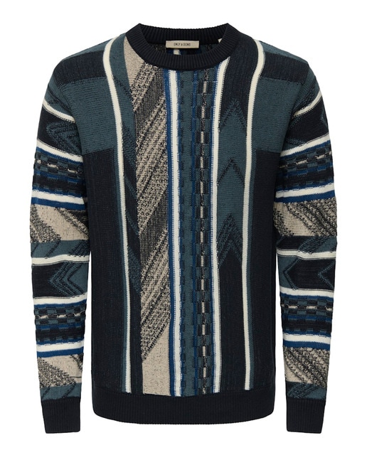 Imagem 0 de Camisola de Malha às Riscas Regular Fit