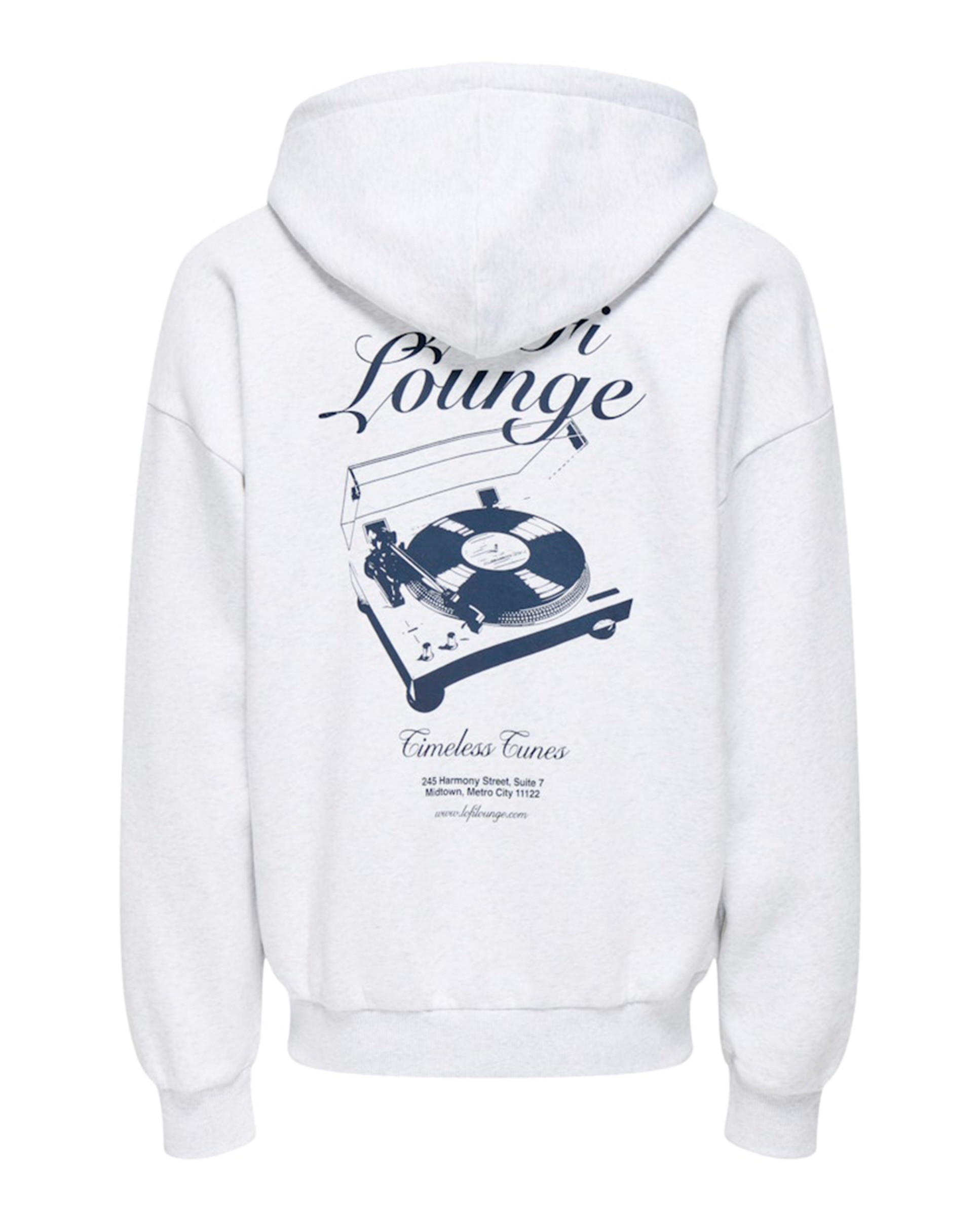 Sweatshirt Oversize Fit com Capuz Cinzento-claro-6