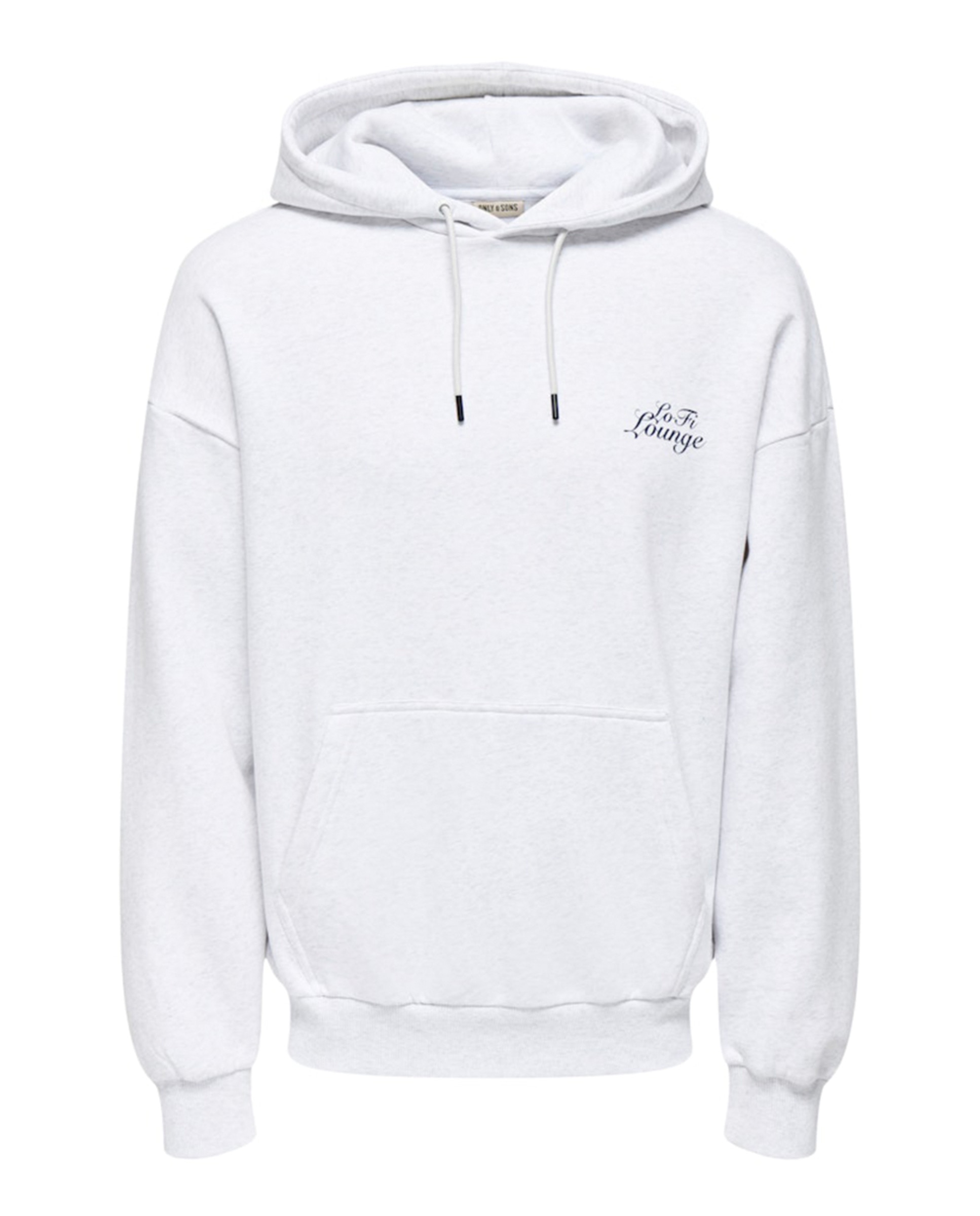 Sweatshirt Oversize Fit com Capuz Cinzento-claro-5