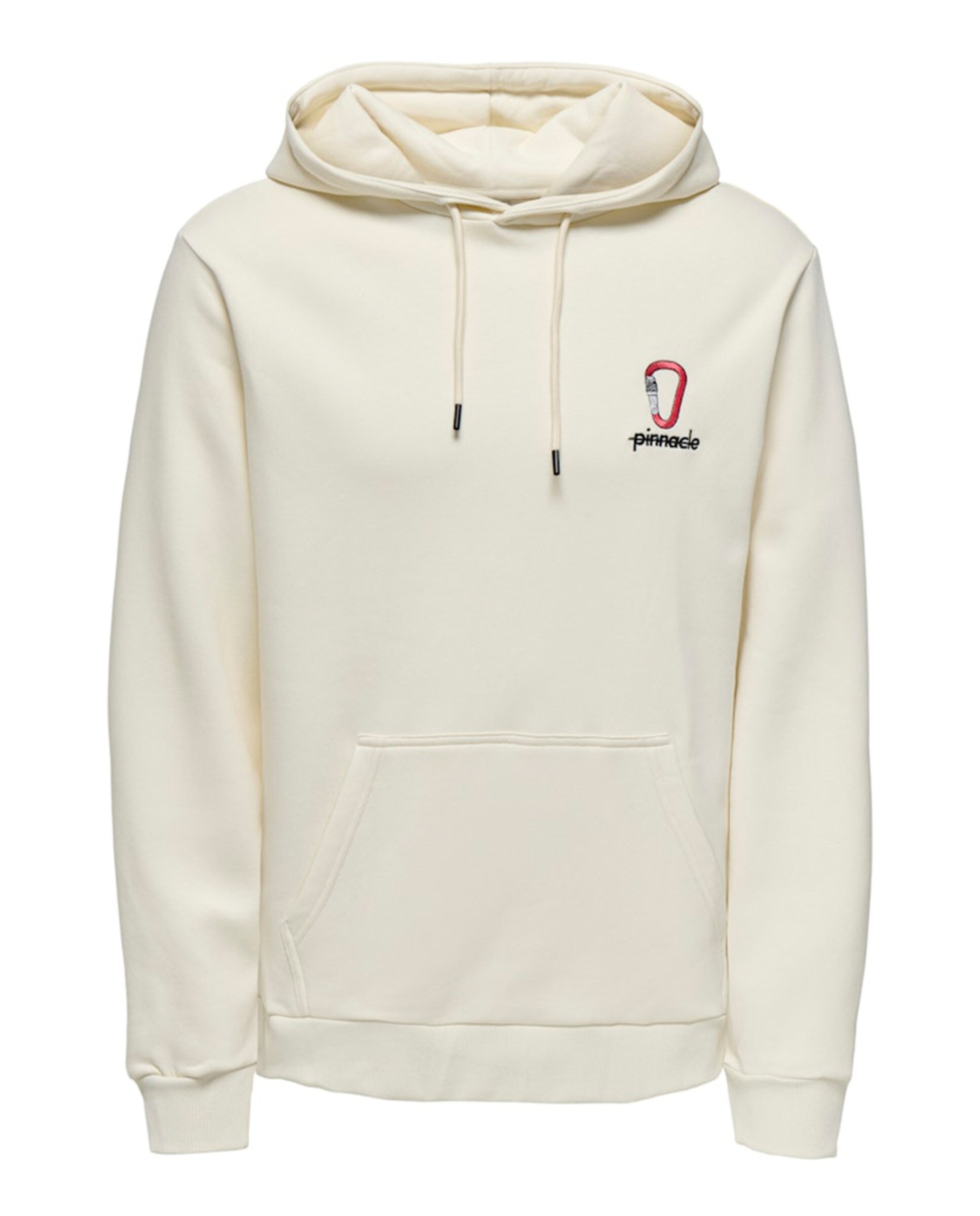 Sweatshirt regular fit com capuz Creme-5