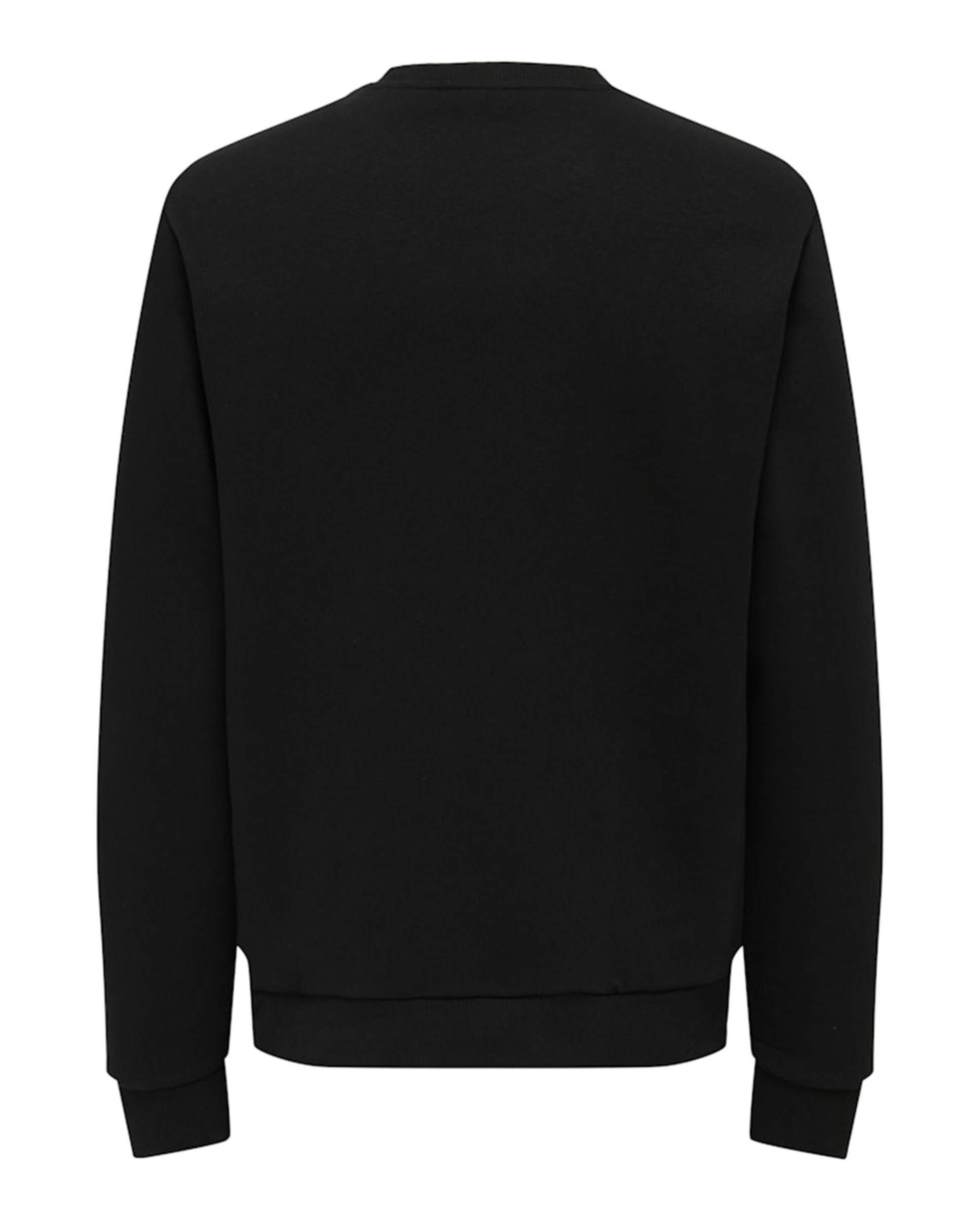 Sweatshirt Regular Fit com Decote Redondo Preto-6