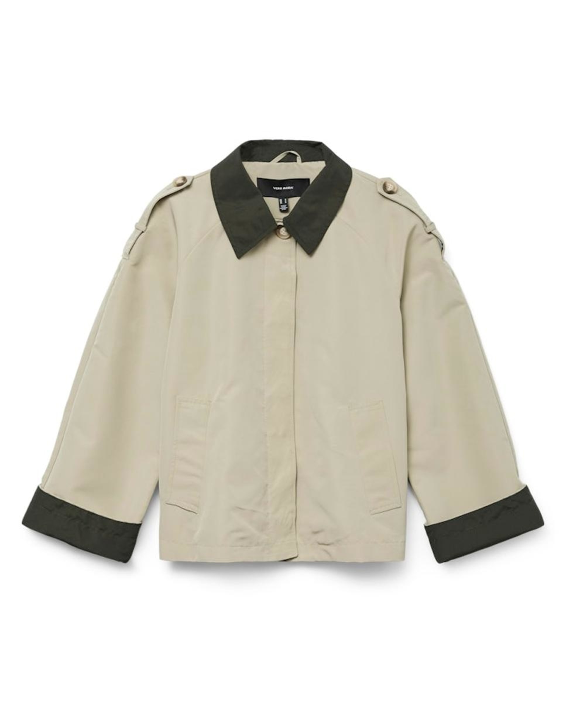 Parka Curta Regular Verde-antiquário-5