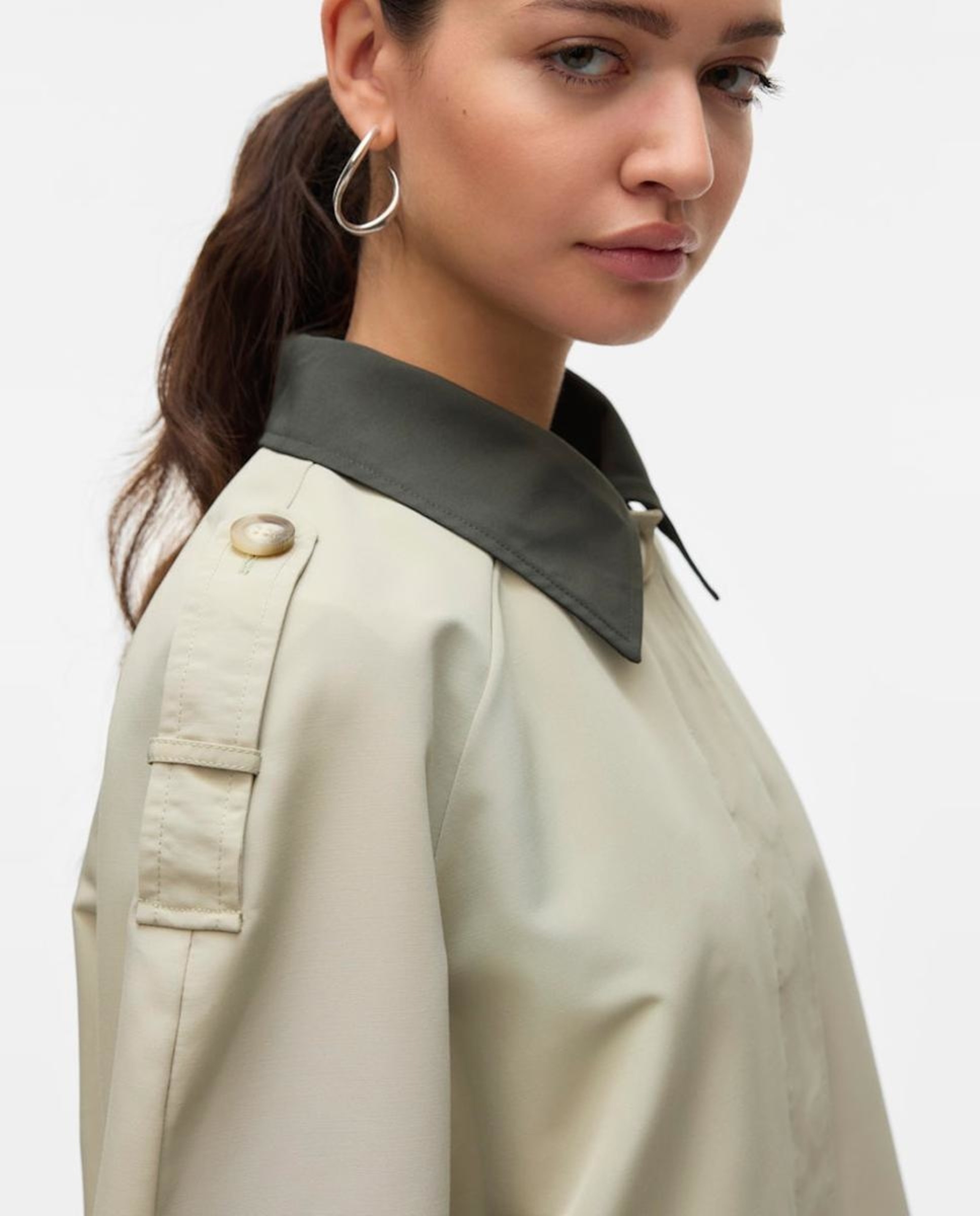 Parka Curta Regular Verde-antiquário-2