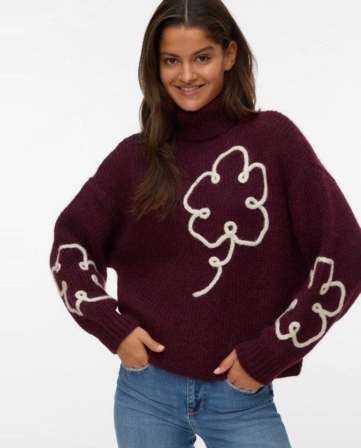 Imagen 0 de Jersey de lana de mujer bordado