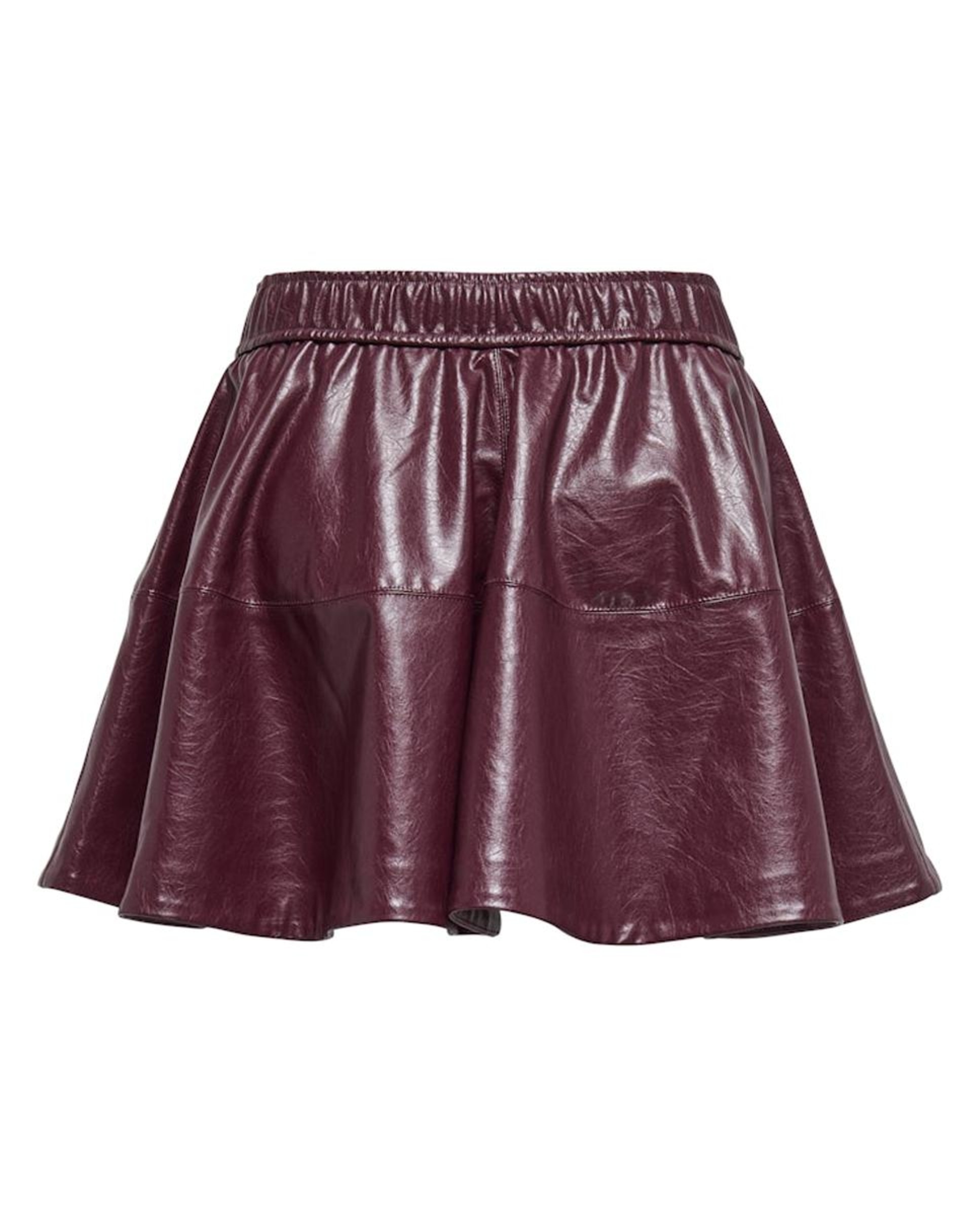 Saia curta em polipele Bordeaux-6