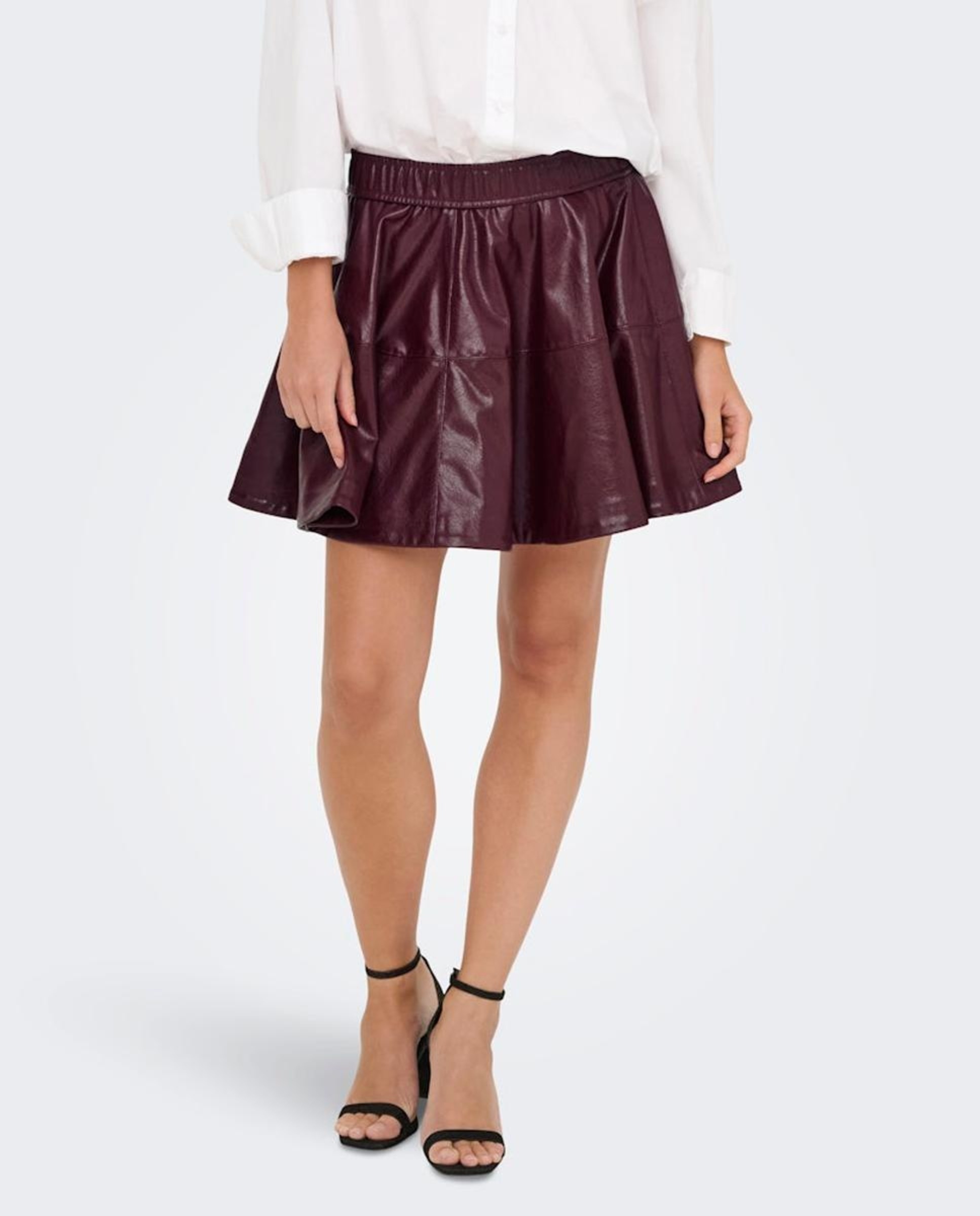 Saia curta em polipele Bordeaux-2