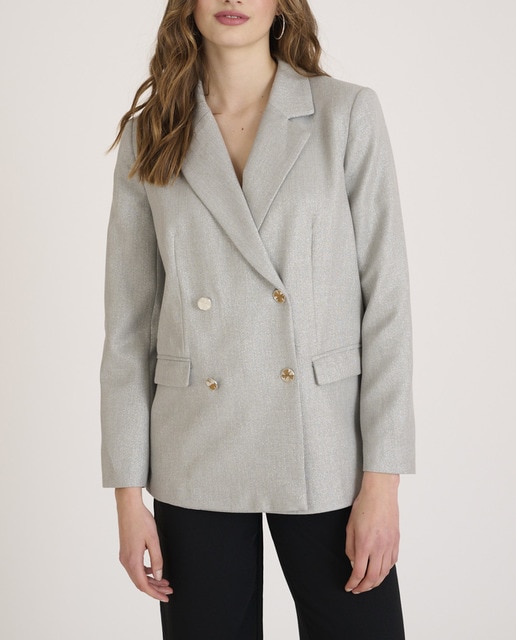 Imagen 0 de Blazer de mujer corte recto y doble botón