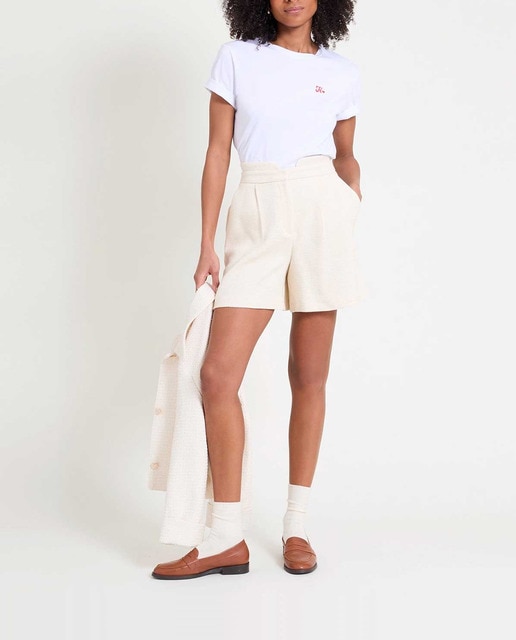 Imagen 0 de Short de mujer alto de cintura y con bolsillos