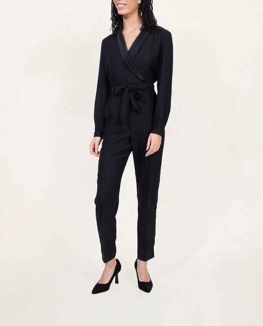 Imagen 0 de Mono de mujer con cuello smoking y manga larga