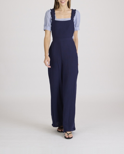 Imagen 0 de Peto de mujer forma pierna ancha y goma en la cintura