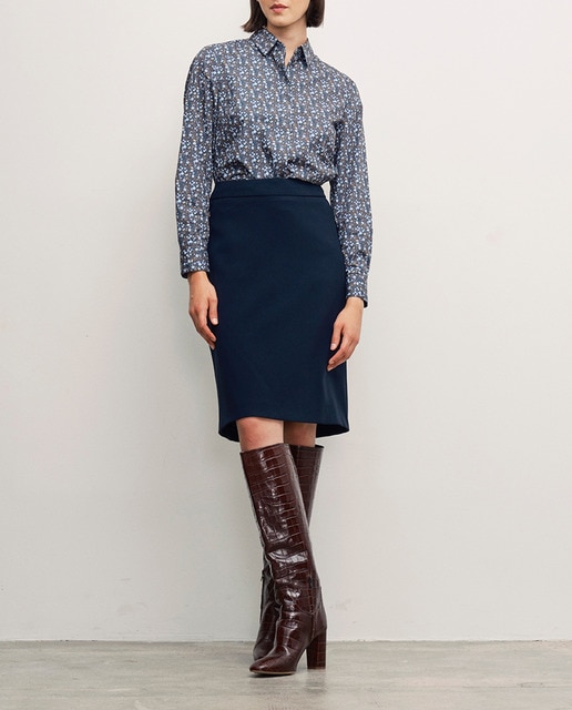 Imagen 0 de Falda con fuelle trasero y bolsillos con cremallera