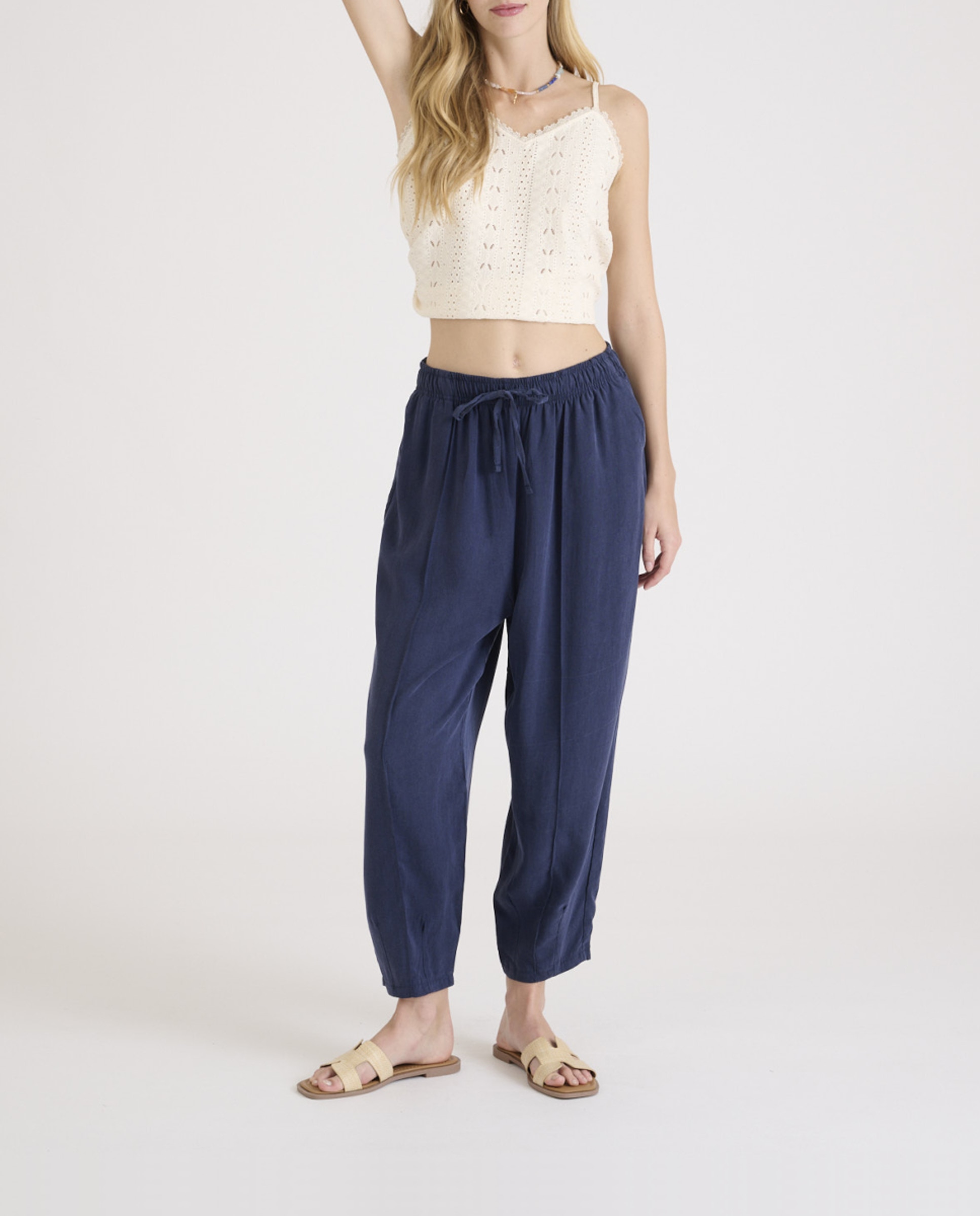 Imagen 0 de Pantalón de mujer tejido tencel suave y ligero