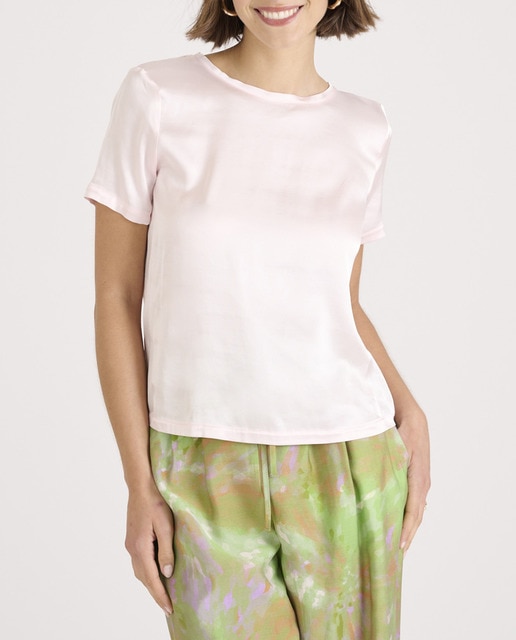 Imagen 0 de Blusa de mujer corte recto y manga corta