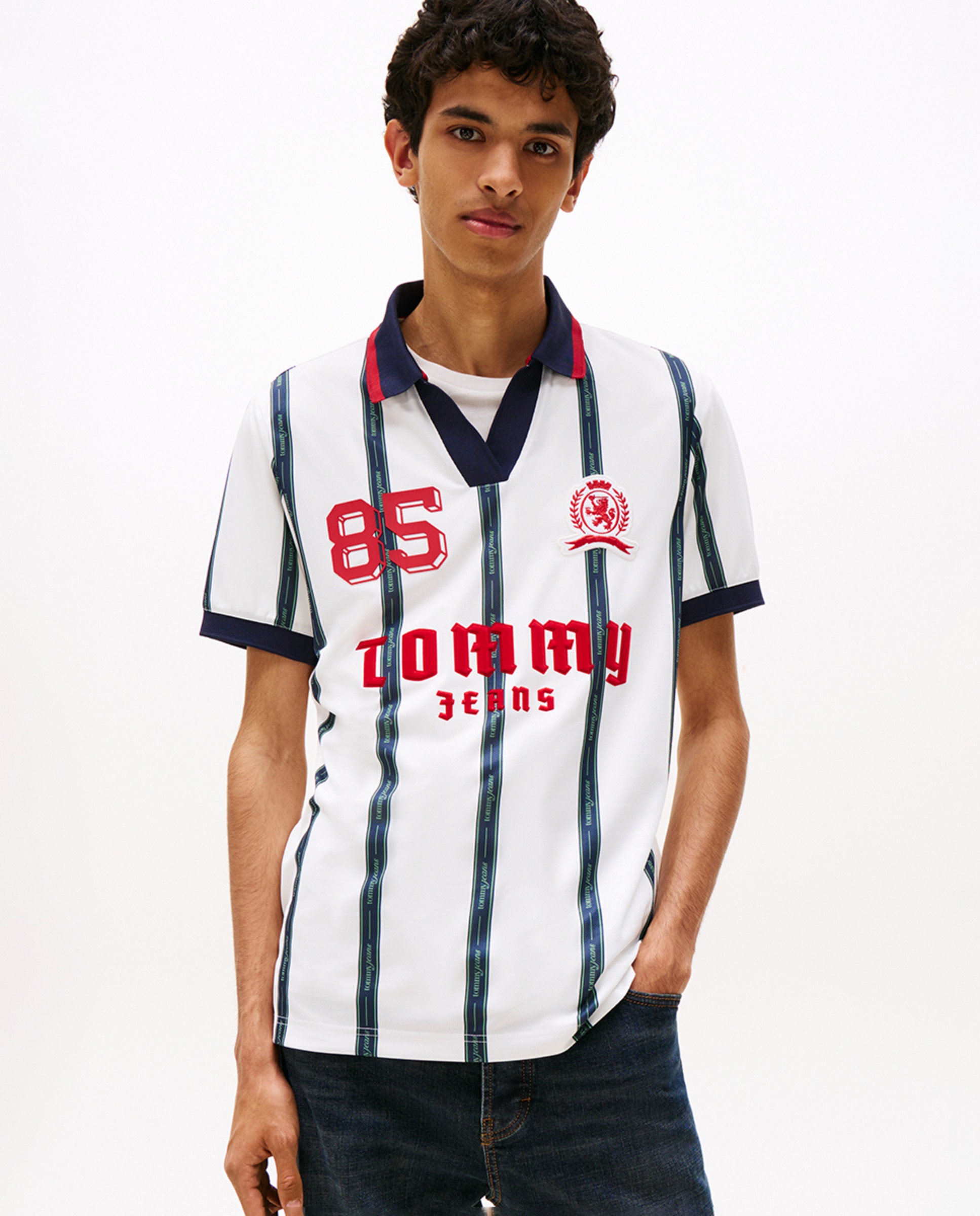 Polo Retro Regular Fit Branco-1