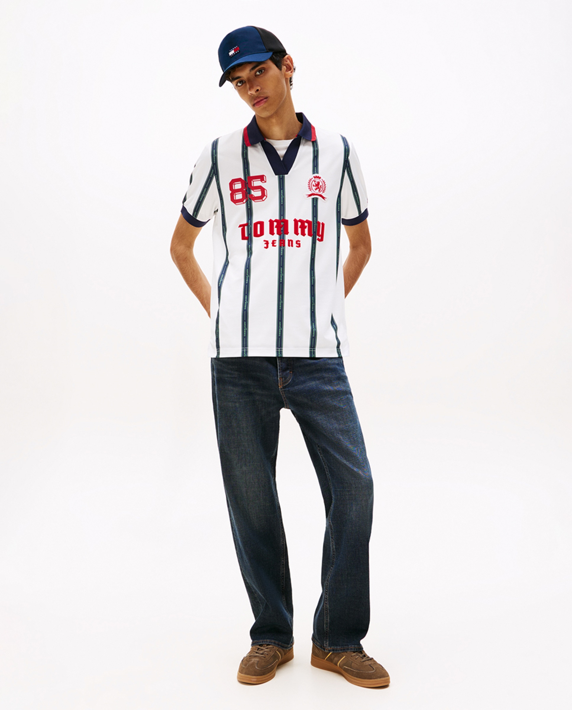 Polo Retro Regular Fit Branco-5