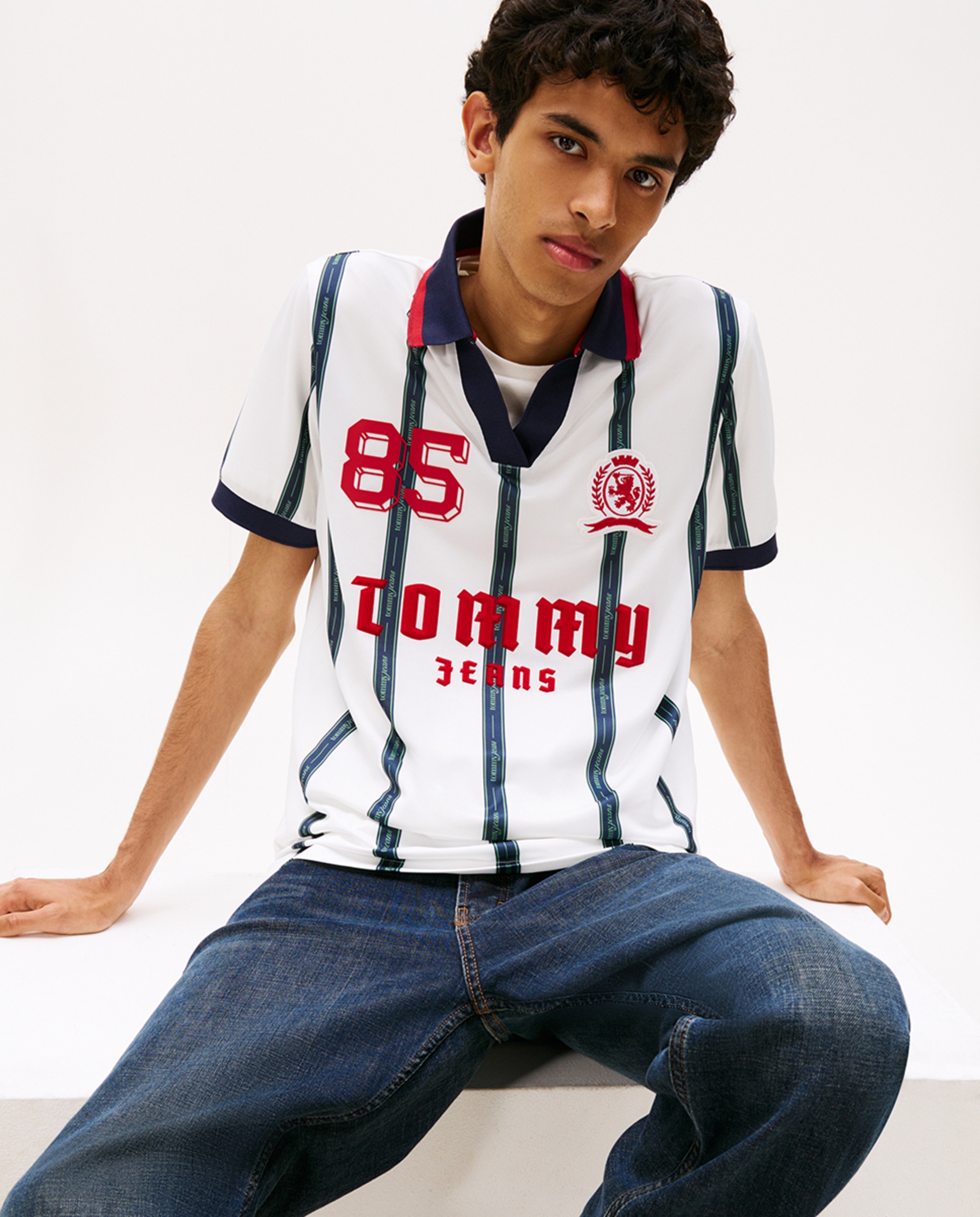 Polo Retro Regular Fit Branco-3