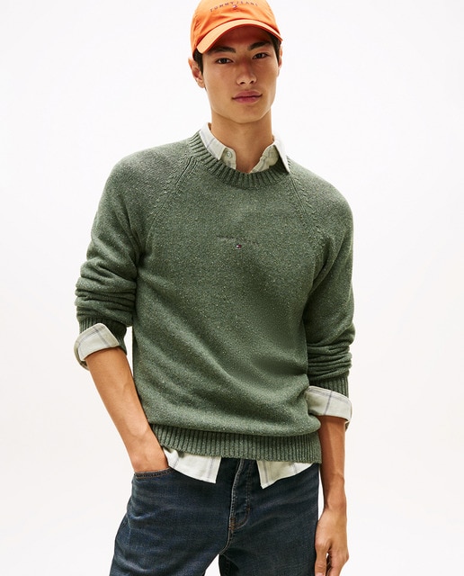 Imagen 0 de Jersey de hombre slim fit con cuello redondo