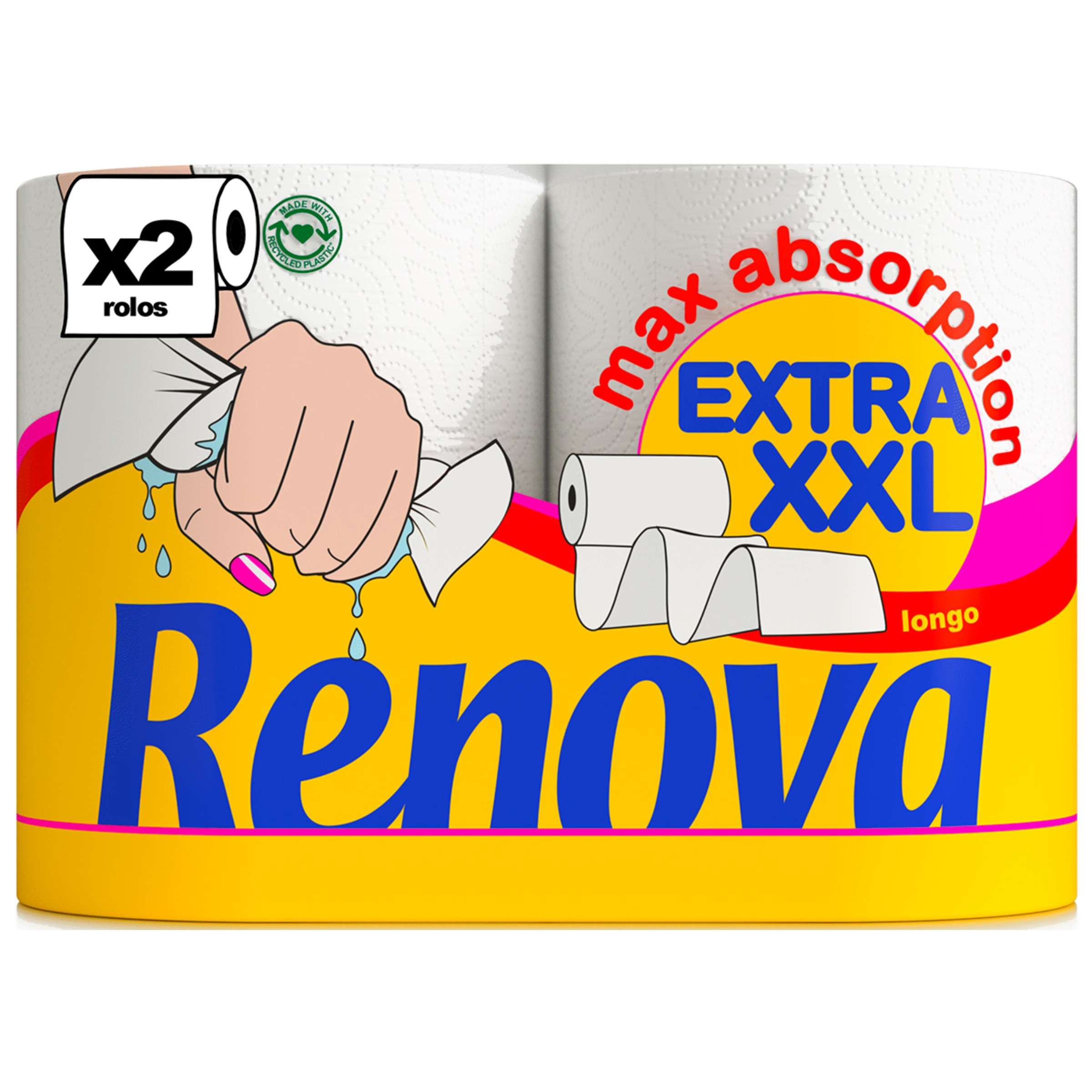 Rolo de Cozinha Max Absorption Extra XXL embalagem 2 unidades