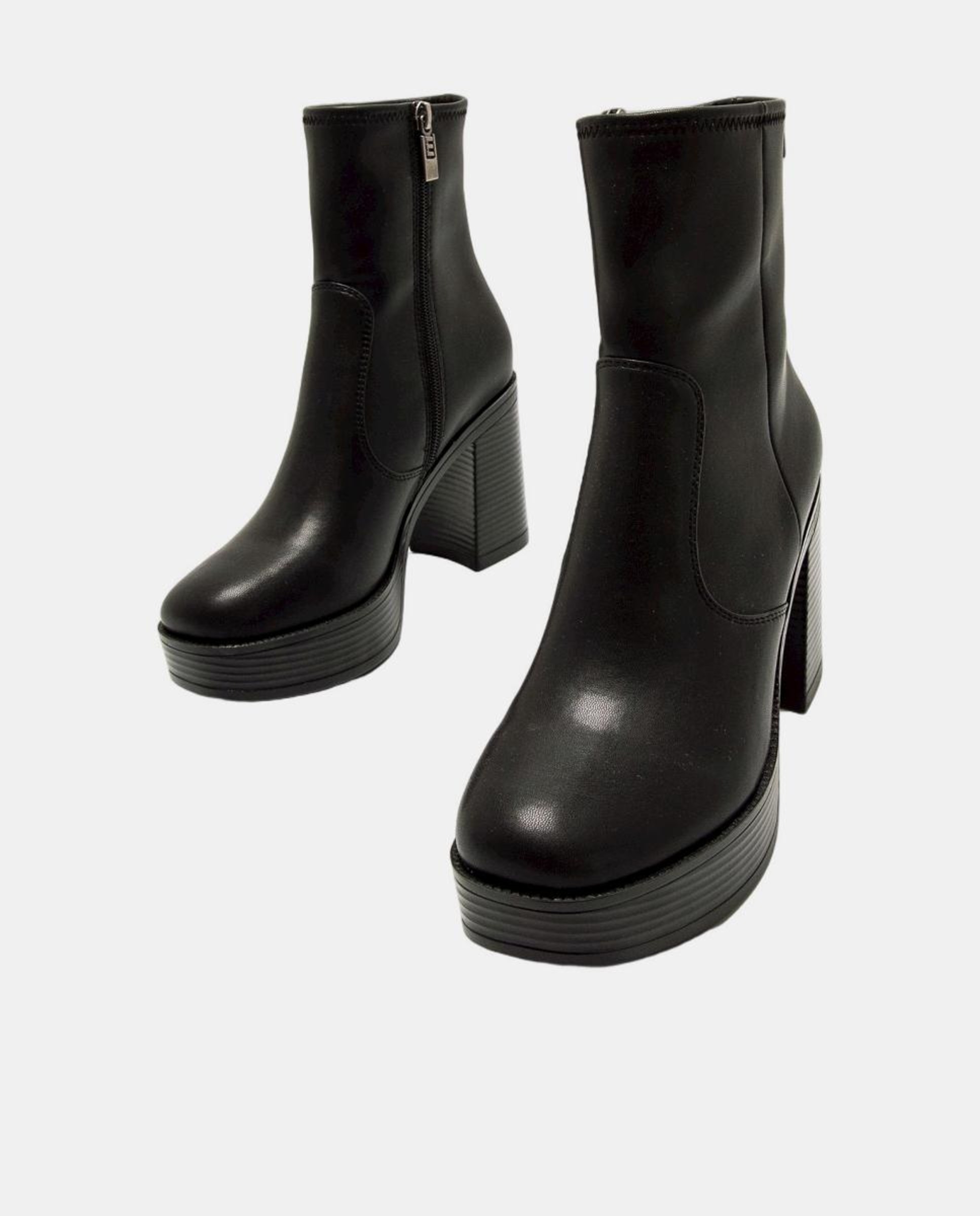 Botins com Design Moderno e Minimalista Preto-2