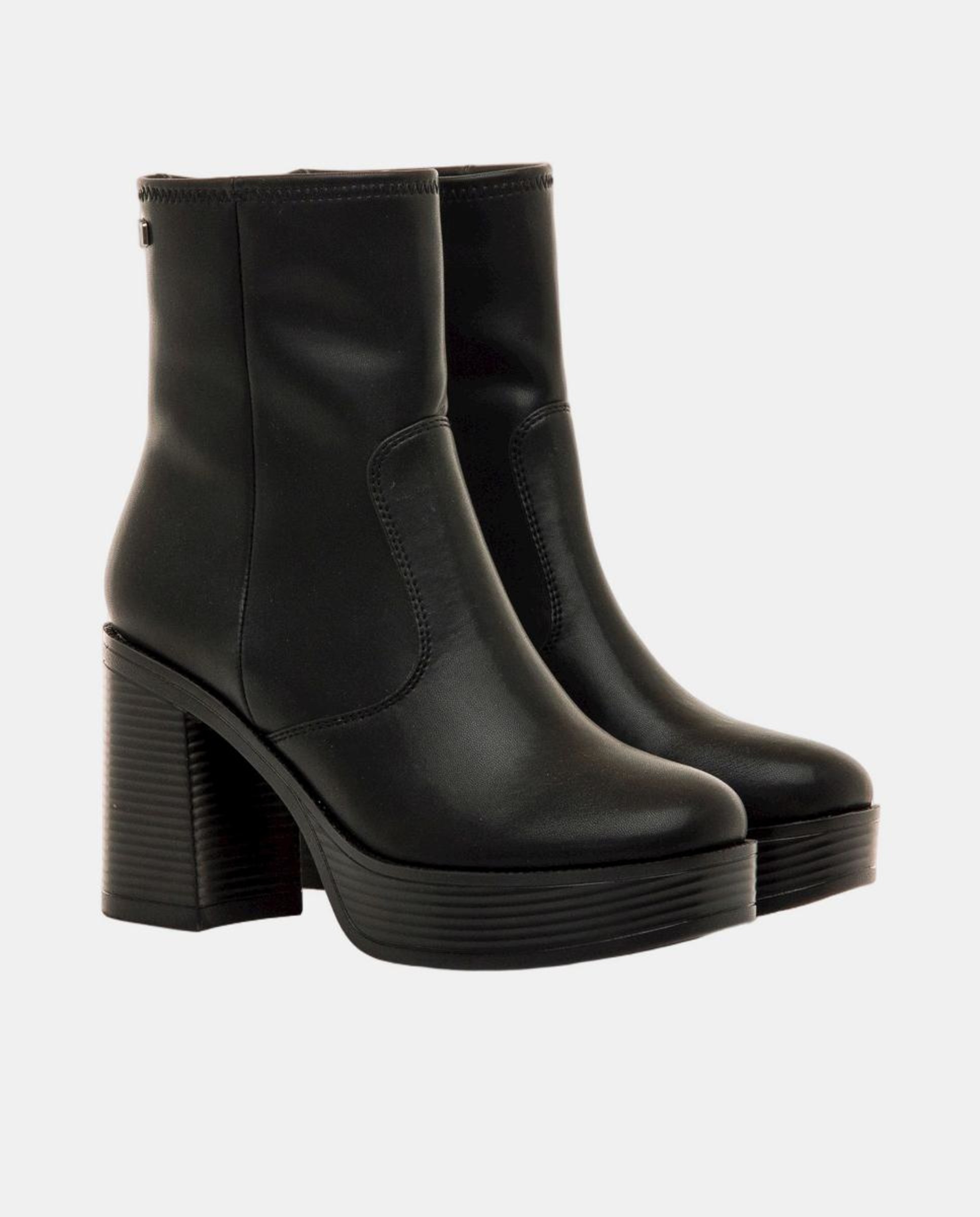 Botins com Design Moderno e Minimalista Preto-5