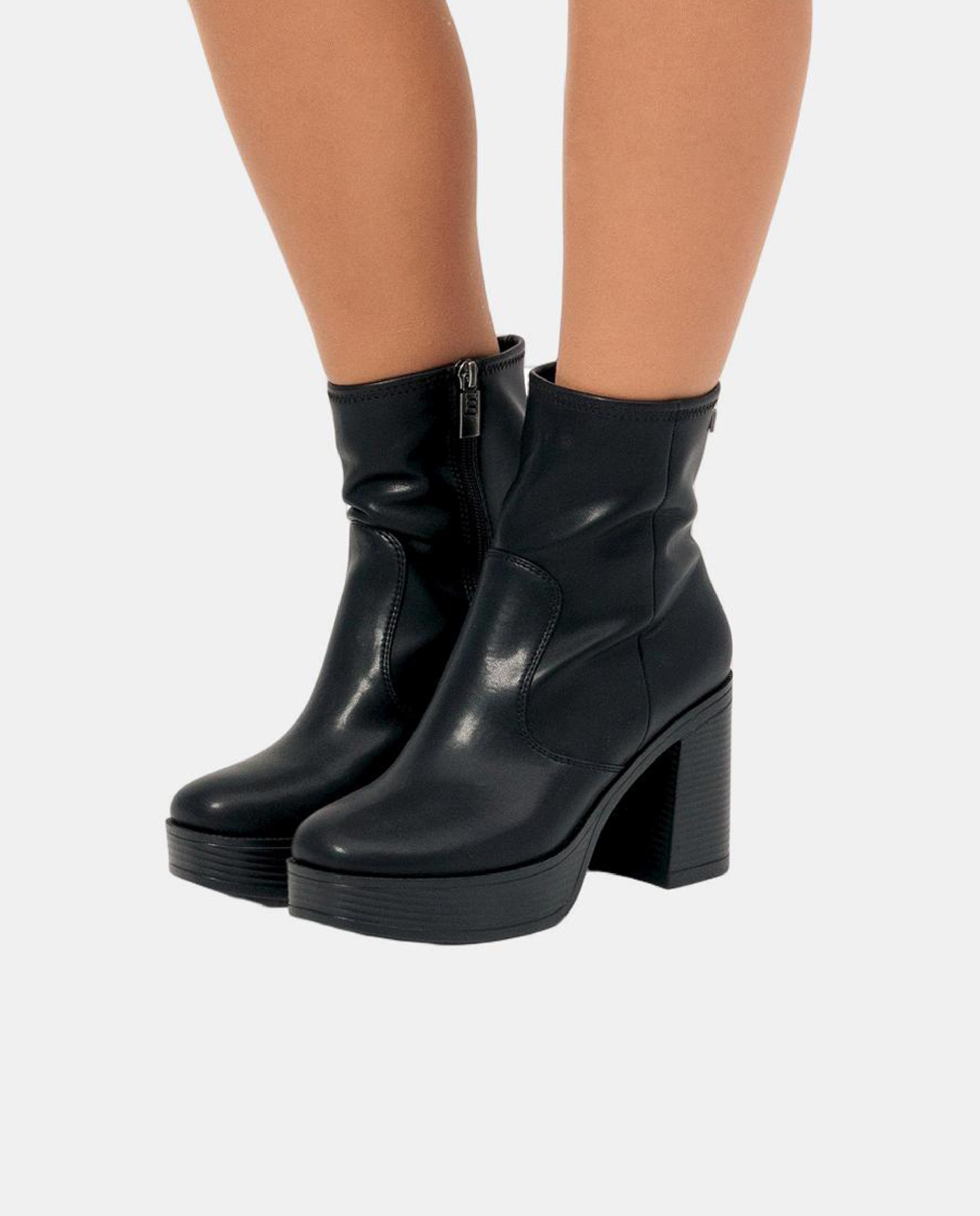 Botins com Design Moderno e Minimalista Preto-3